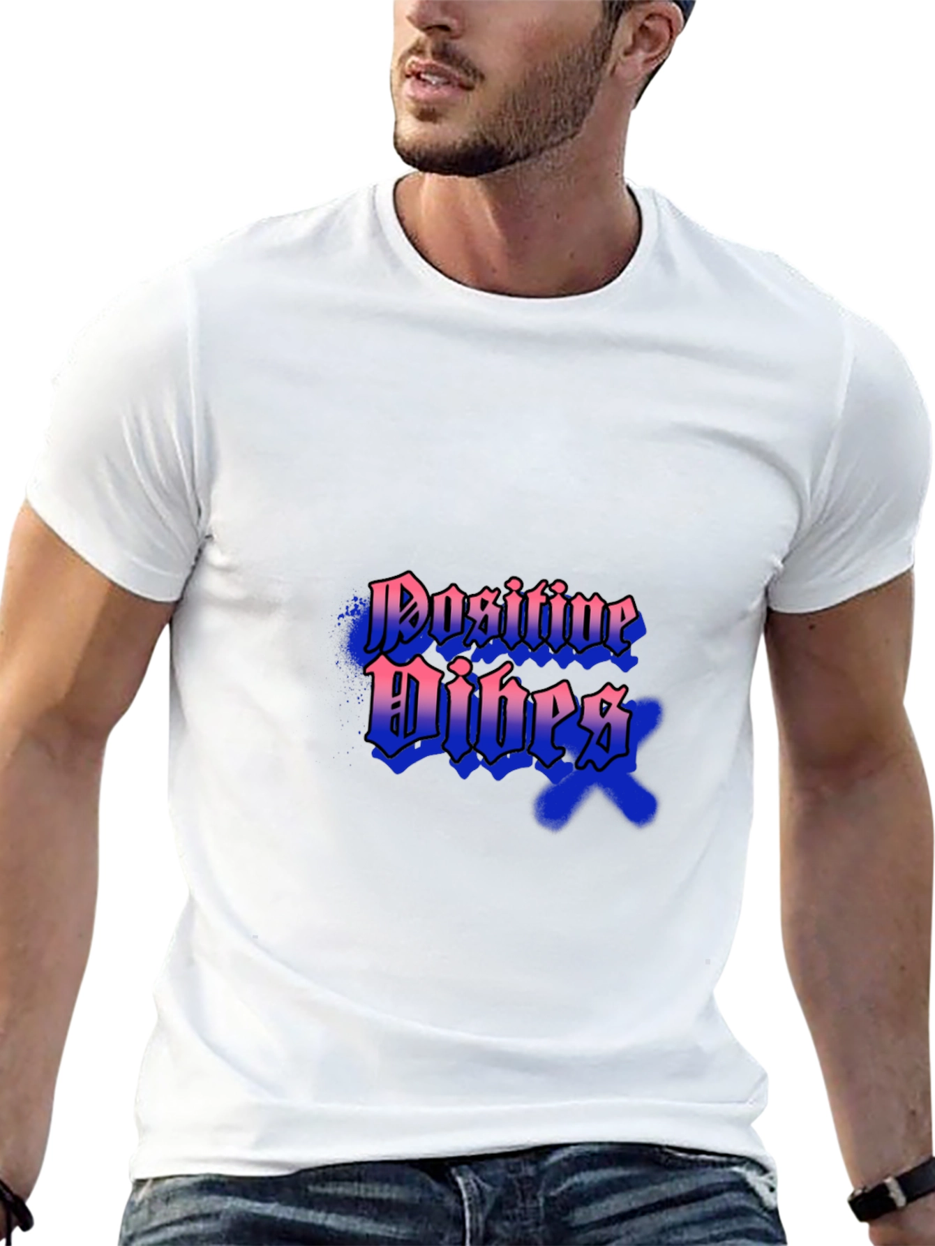 Positive Vibes Black T-Shirt