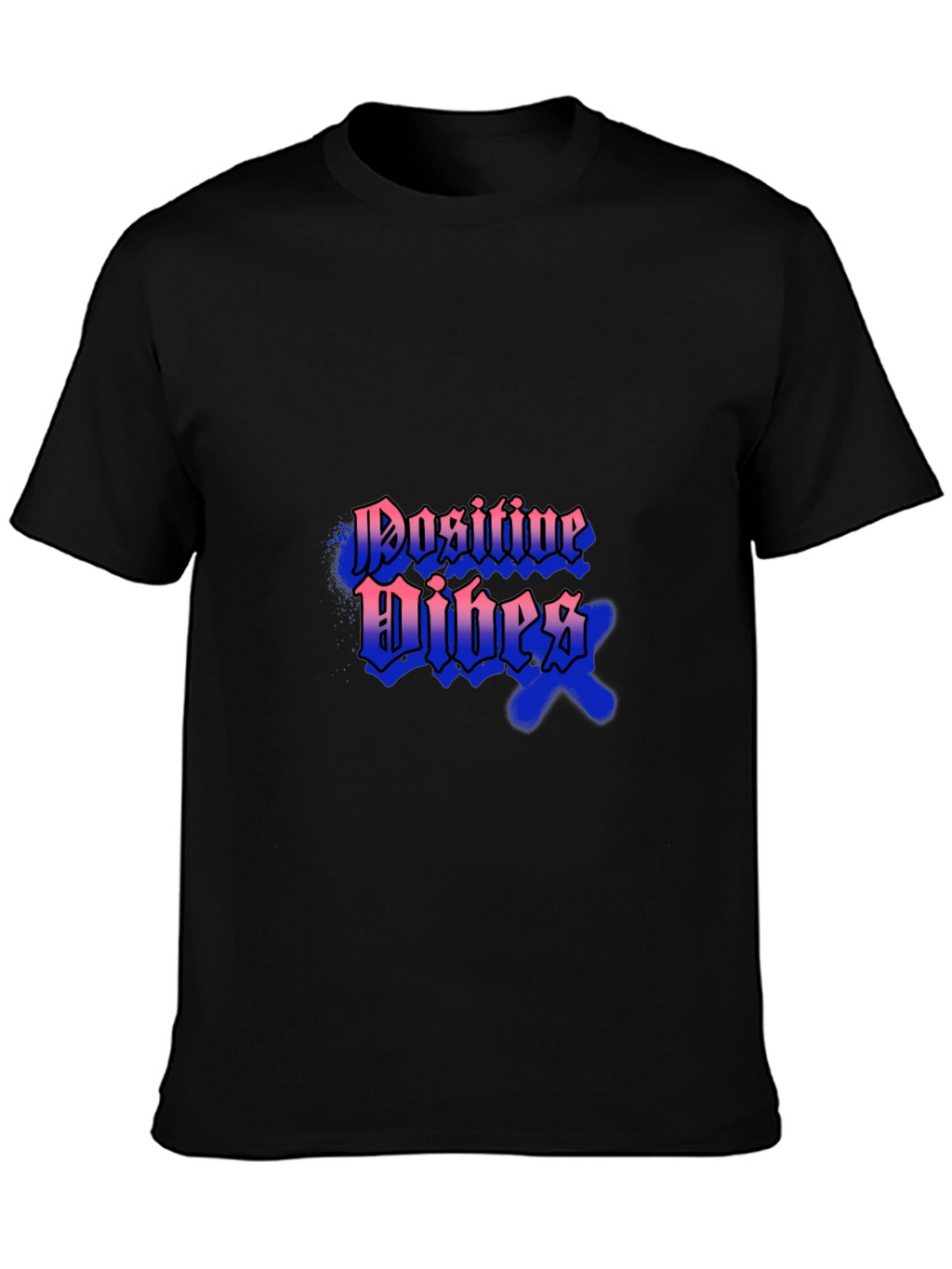 Positive Vibes Black T-Shirt