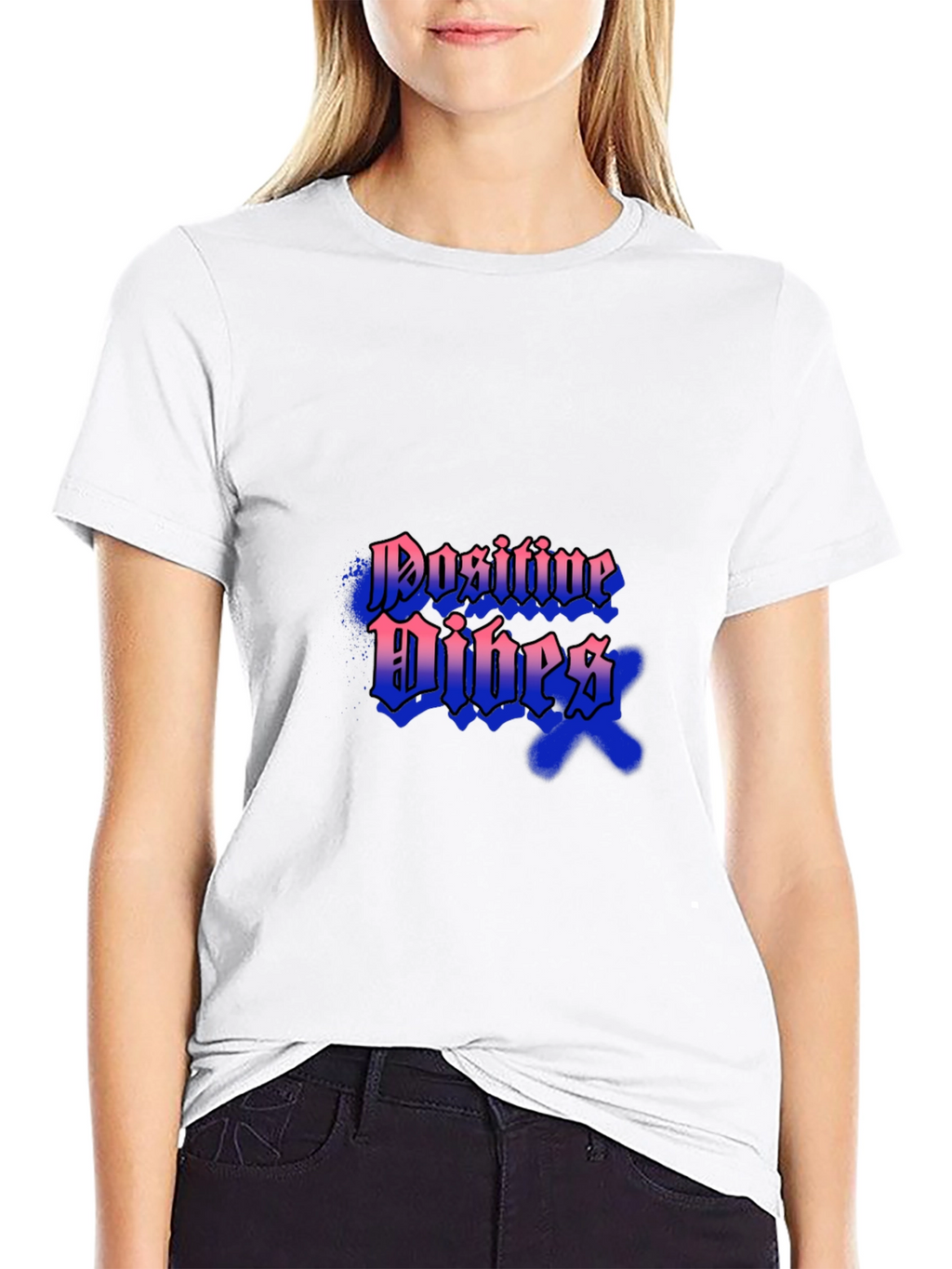 Positive Vibes Black T-Shirt
