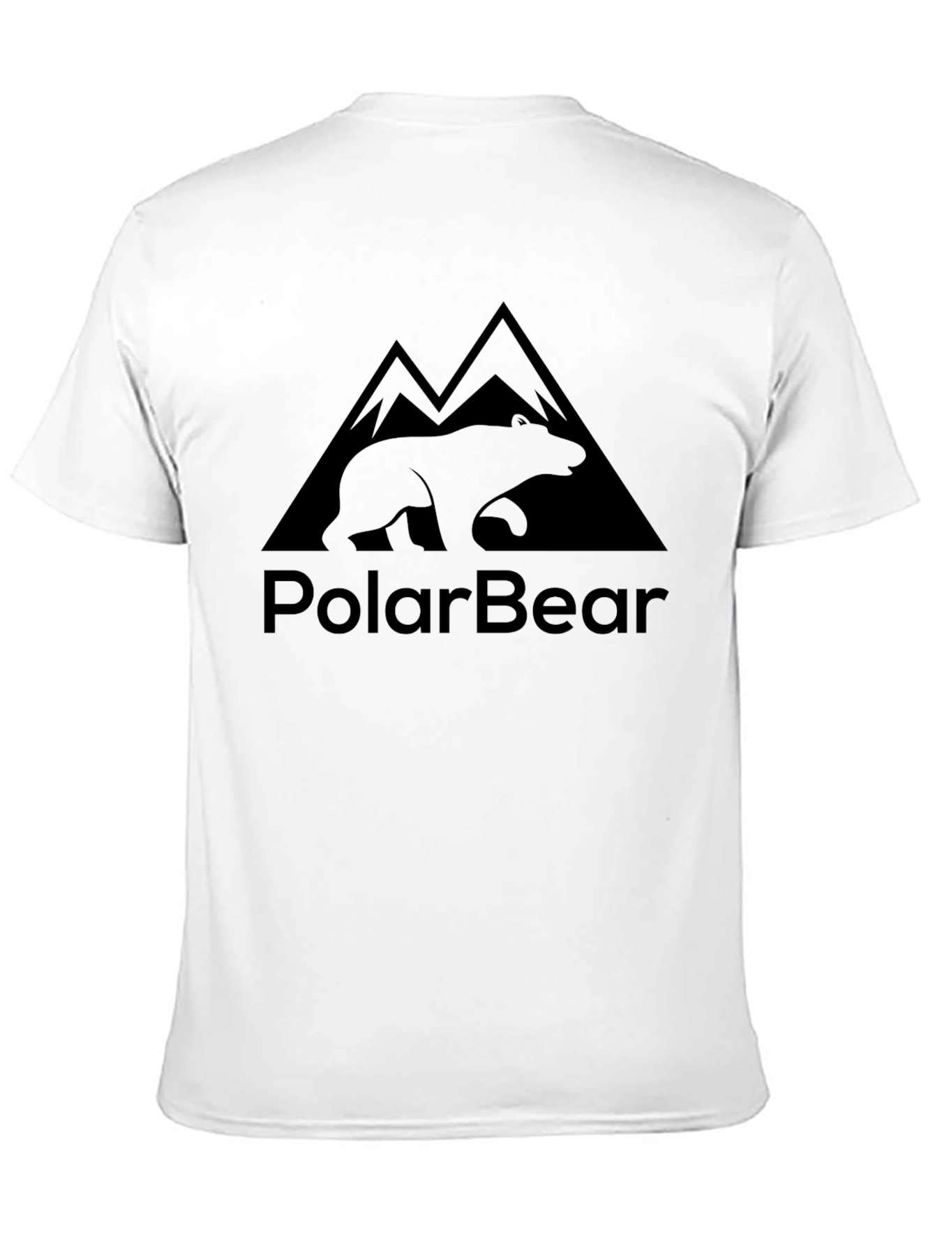 Black Polar Bear Graphic T-Shirt