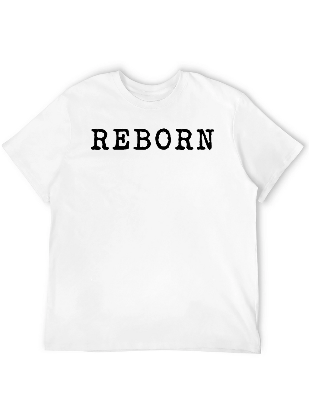Reborn Mens Black Graphic T-Shirt