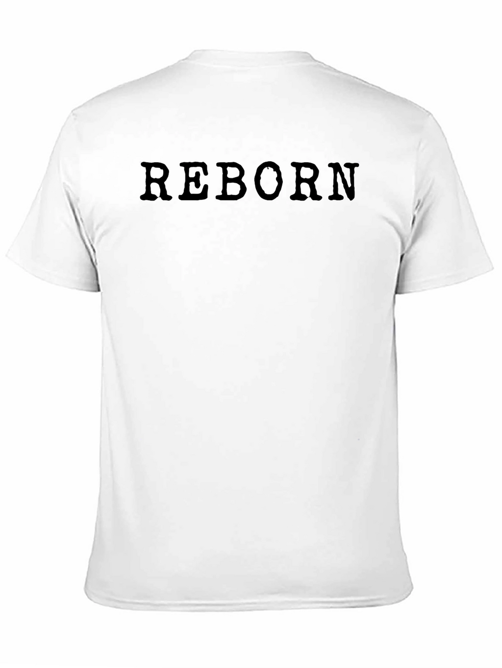 Reborn Mens Black Graphic T-Shirt
