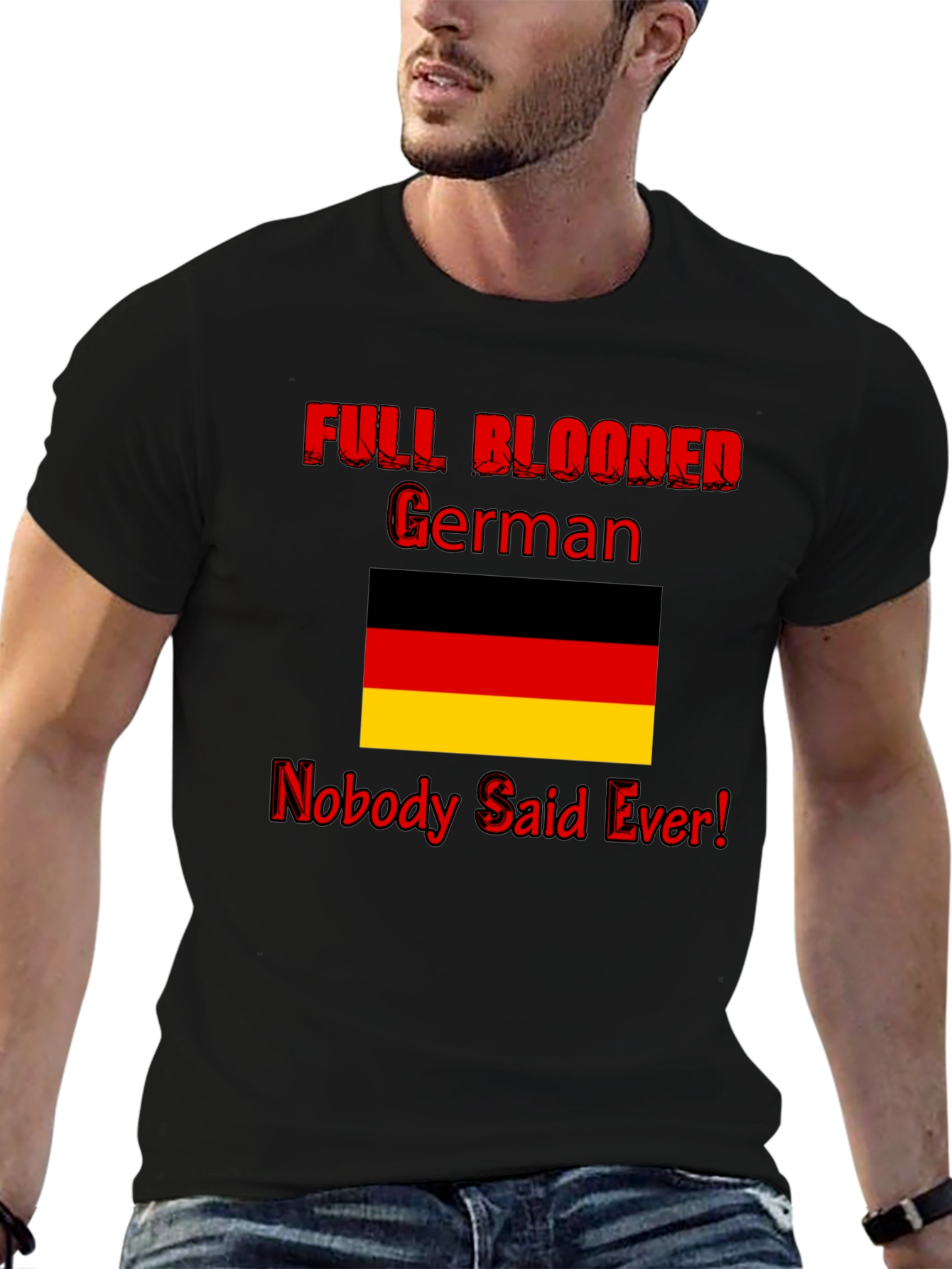 Funny Full Blooded German Graphic Tee