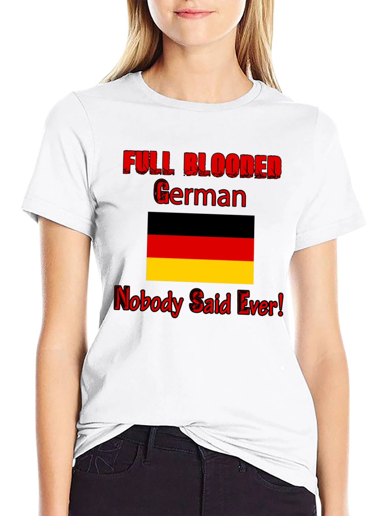 Funny Full Blooded German Graphic Tee