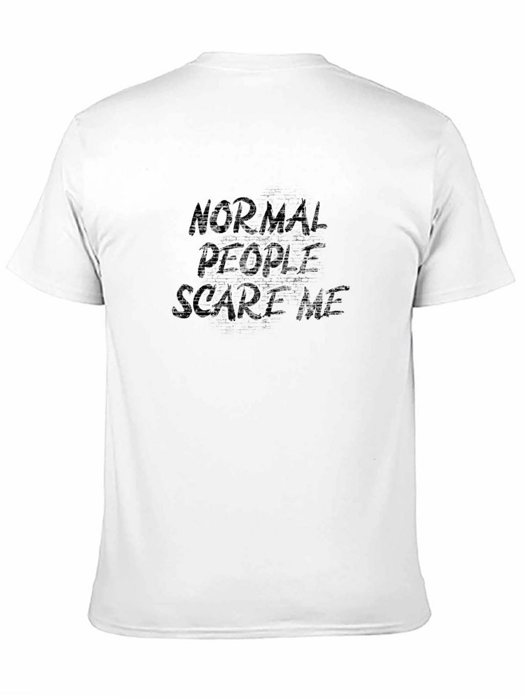 Normal People Scare Me Black Graphic Tee