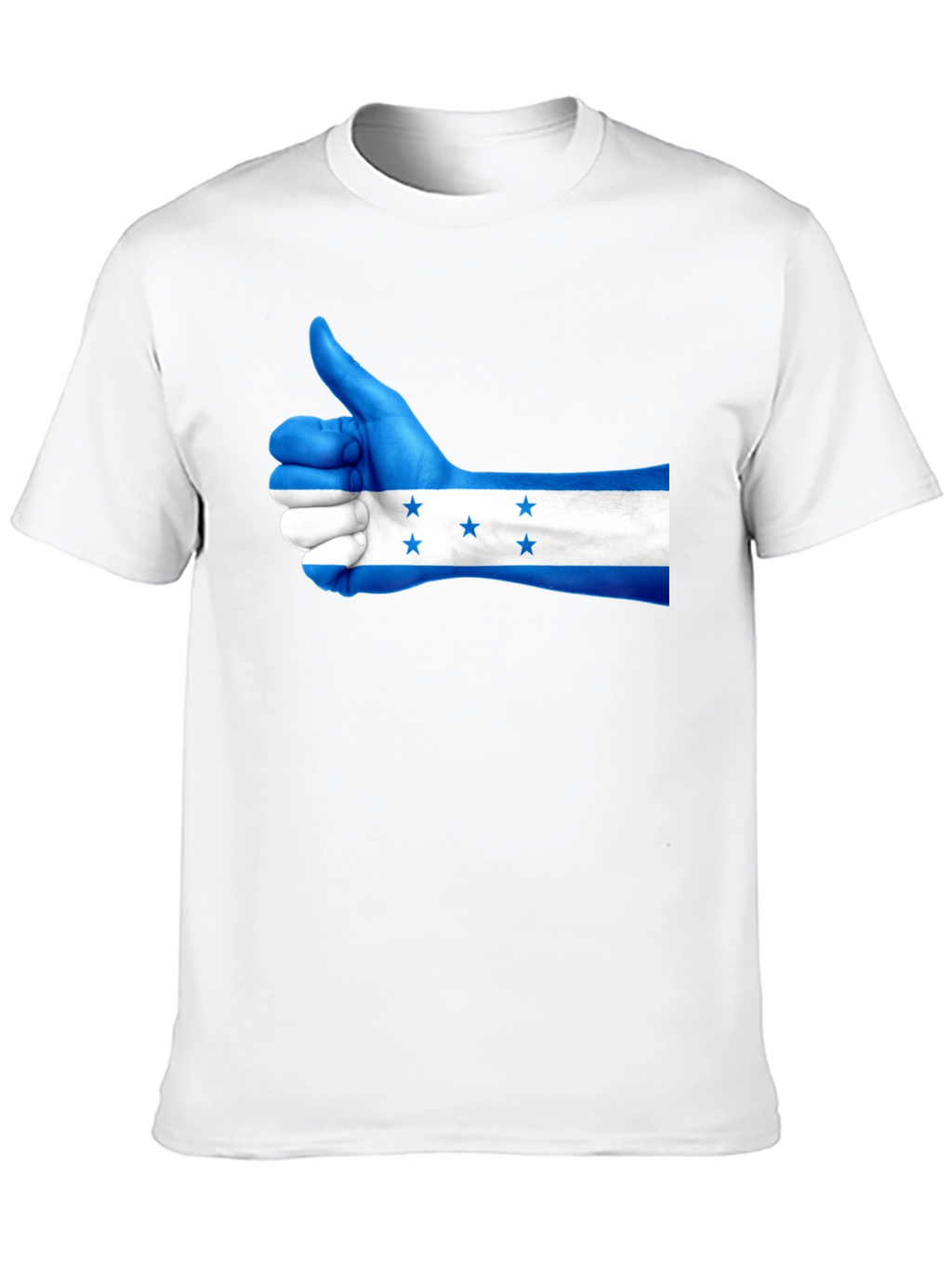 Honduras Flag Thumbs Up Graphic Tee - Black