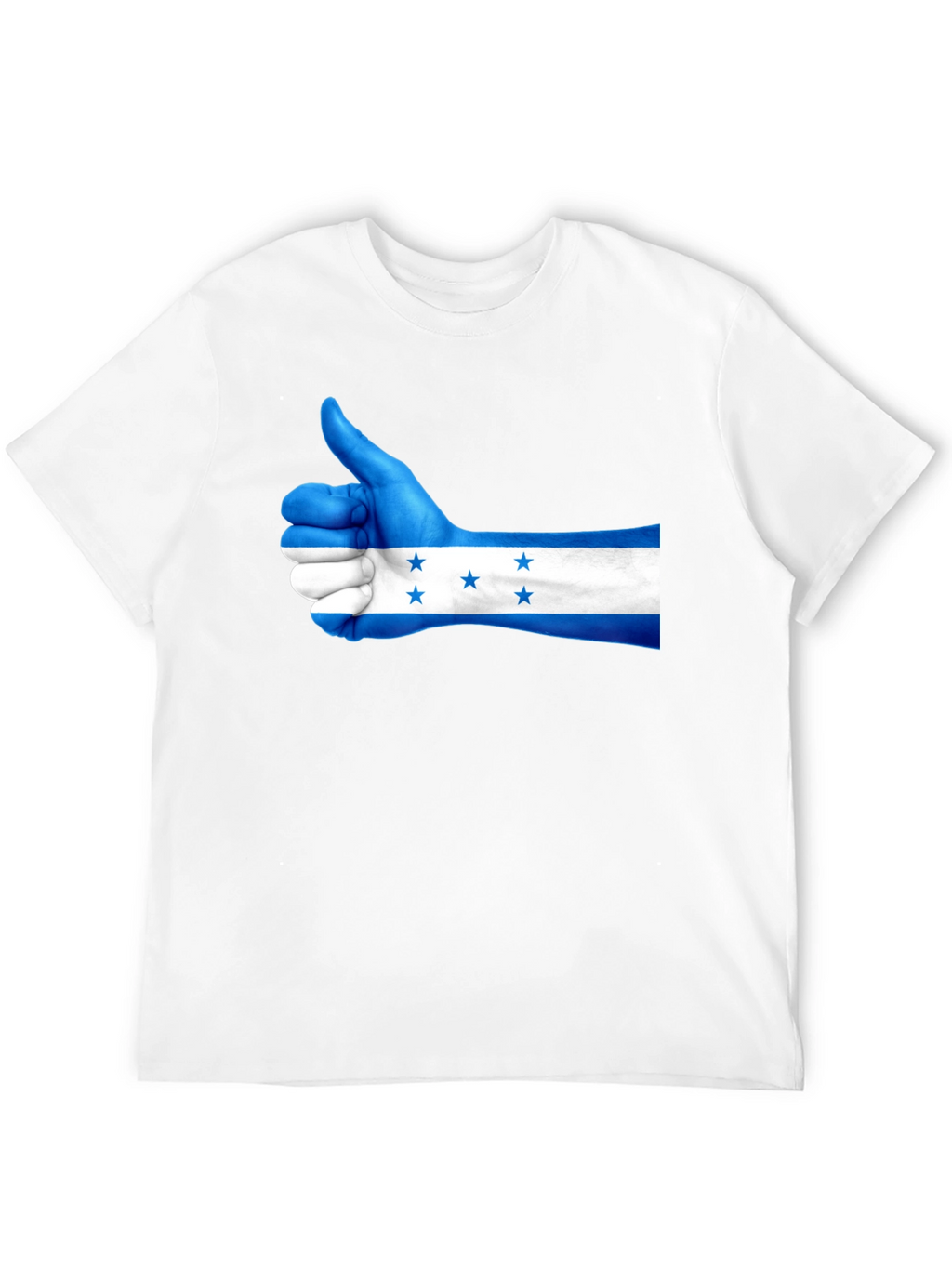Honduras Flag Thumbs Up Graphic Tee - Black