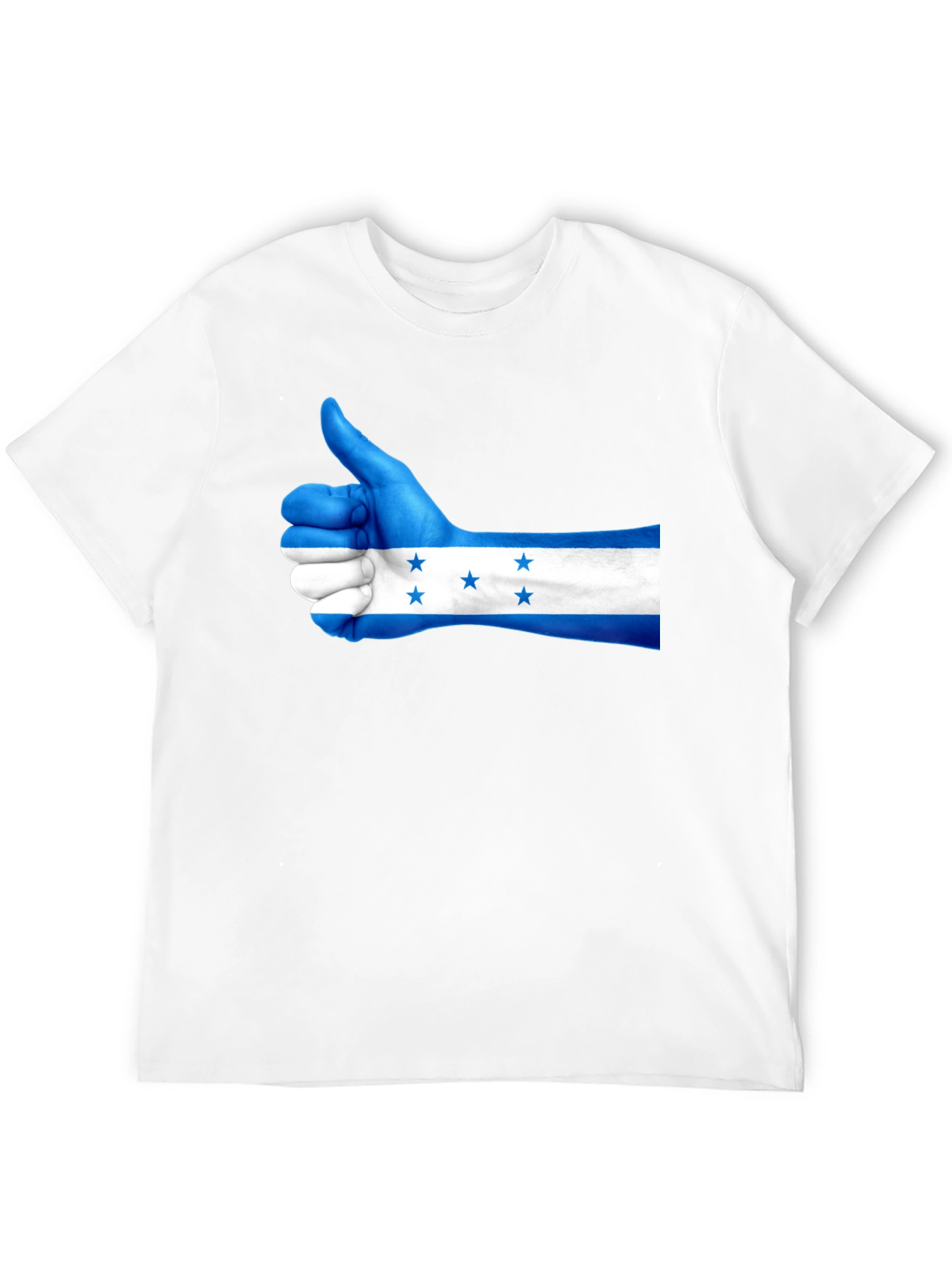 Honduras Flag Thumbs Up Graphic Tee - Black