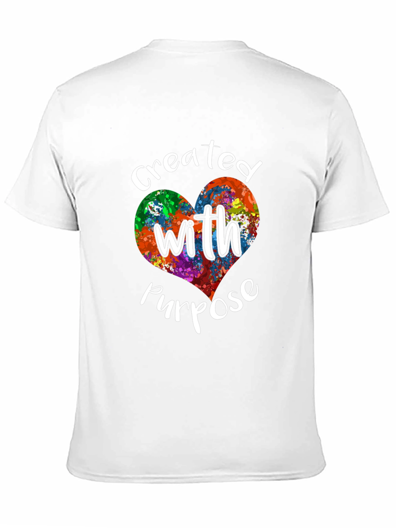 Created with Purpose Heart Graphic Tee
