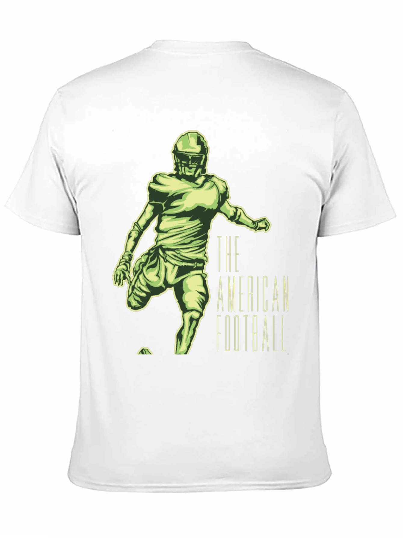 American Football Player Graphic Tee - Black