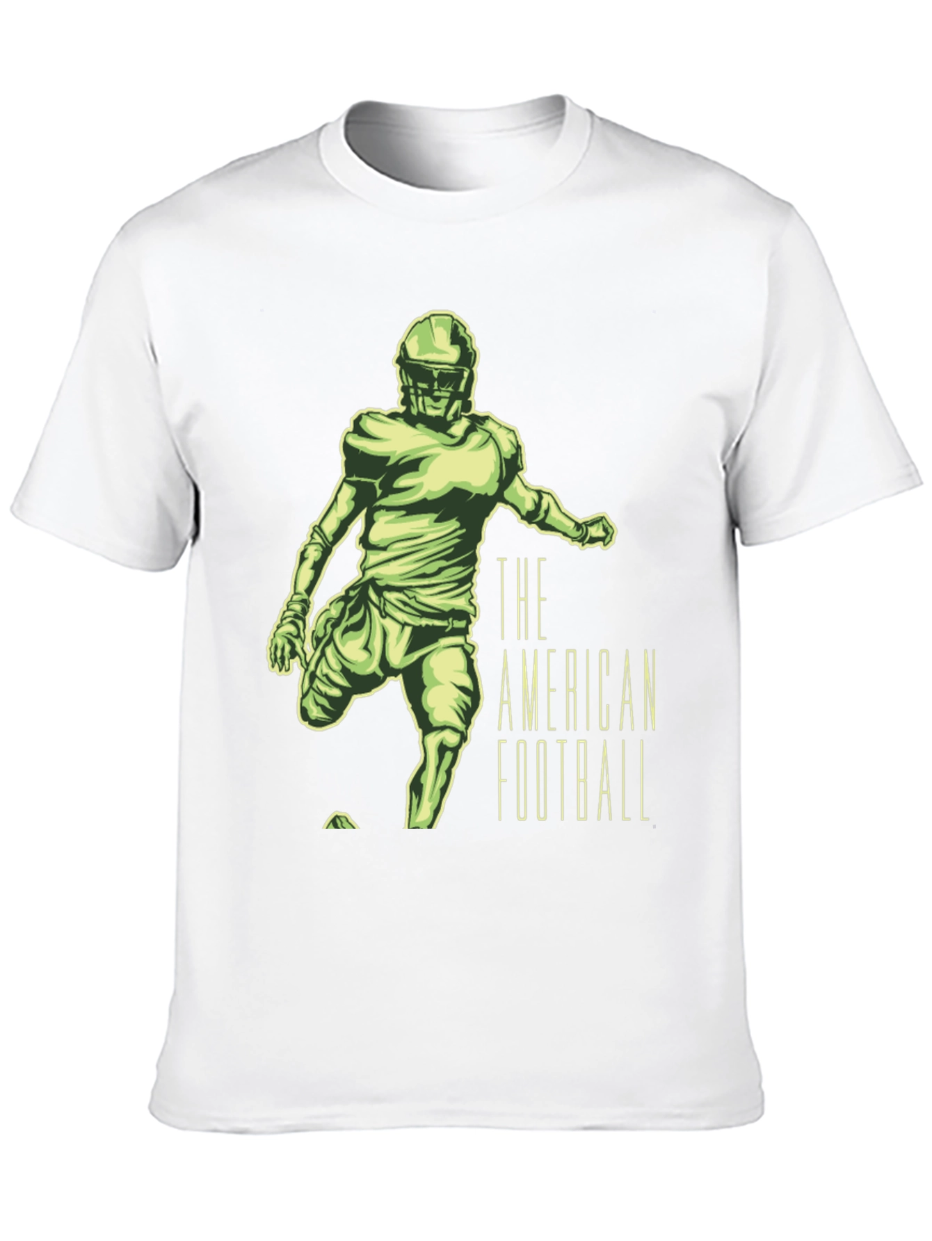 American Football Player Graphic Tee - Black
