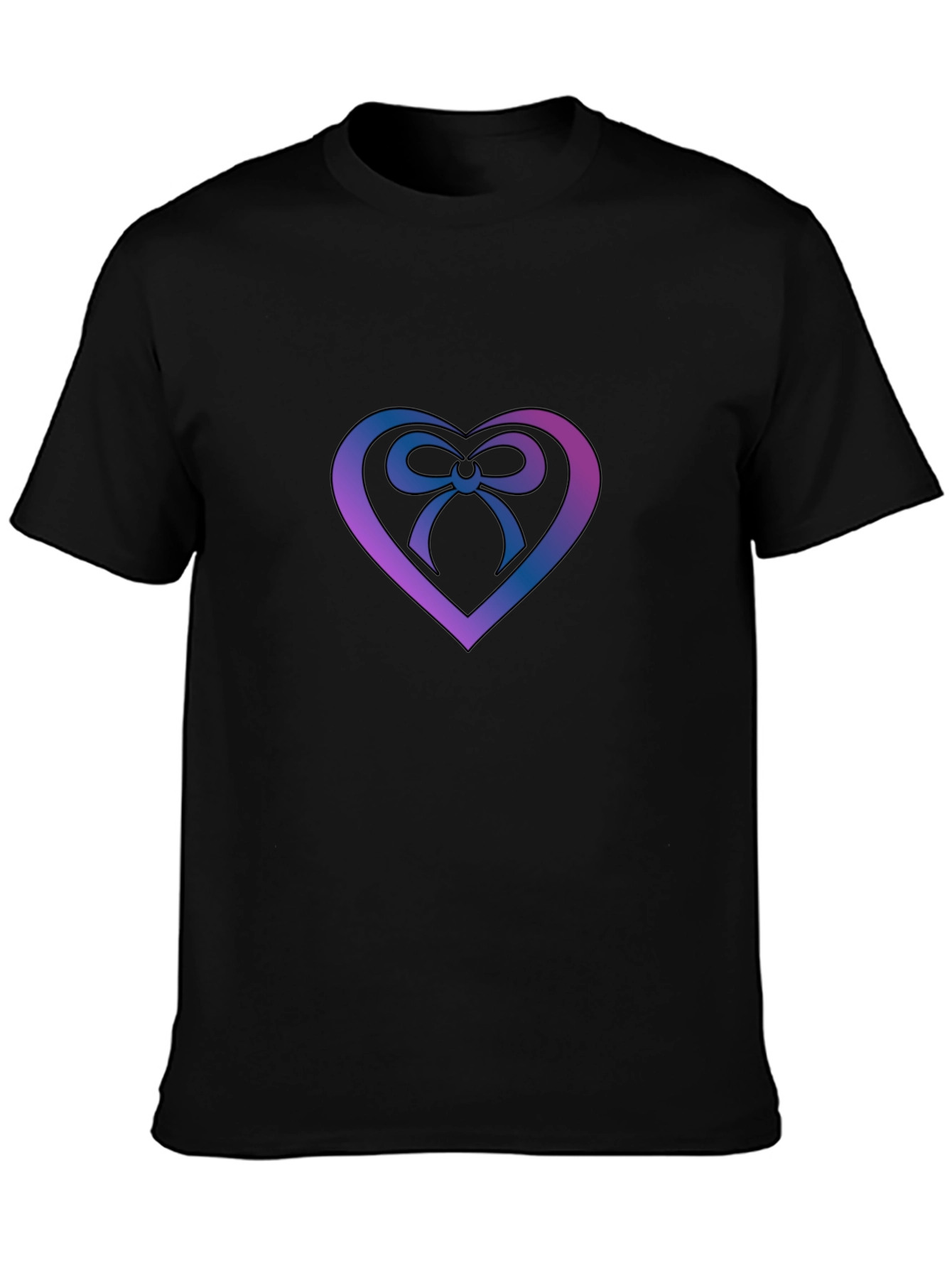Heart Bow Graphic Tee - Stylish Menswear