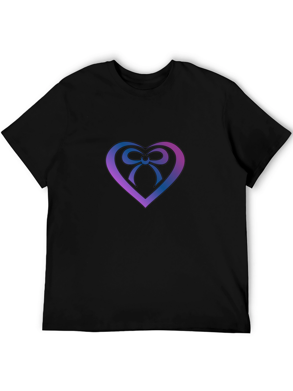 Heart Bow Graphic Tee - Stylish Menswear