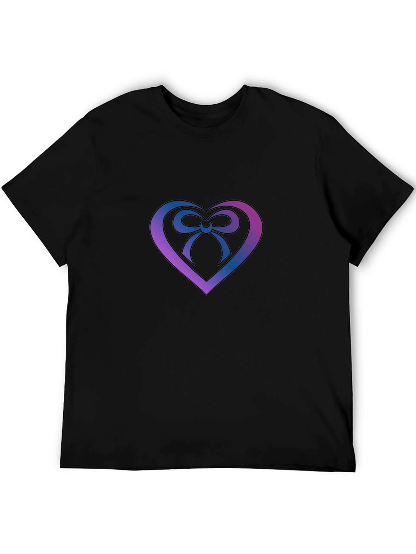 Heart Bow Graphic Tee - Stylish Menswear
