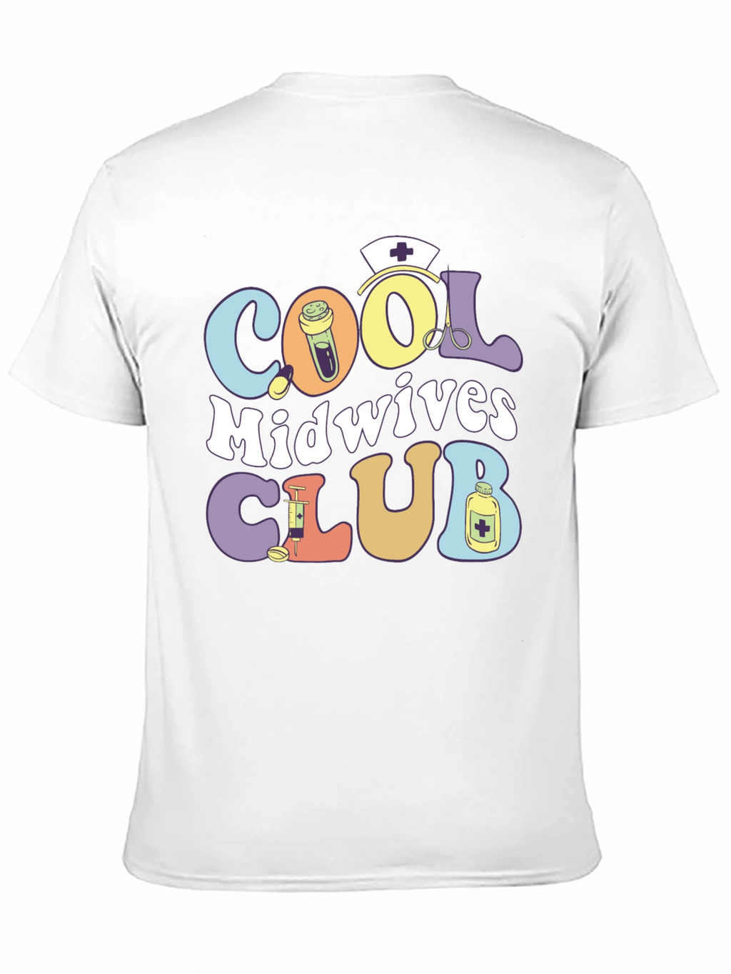Cool Midwives Club T-Shirt: Retro Medical Design