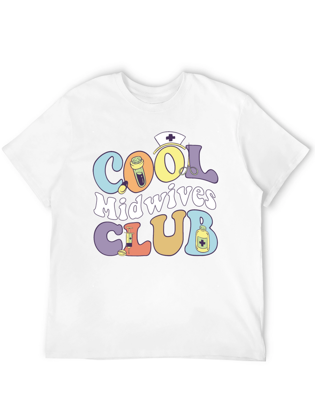 Cool Midwives Club T-Shirt: Retro Medical Design