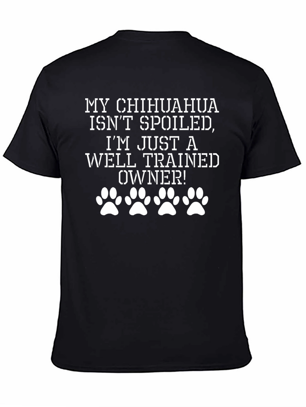 Funny Chihuahua Owner Black T-Shirt