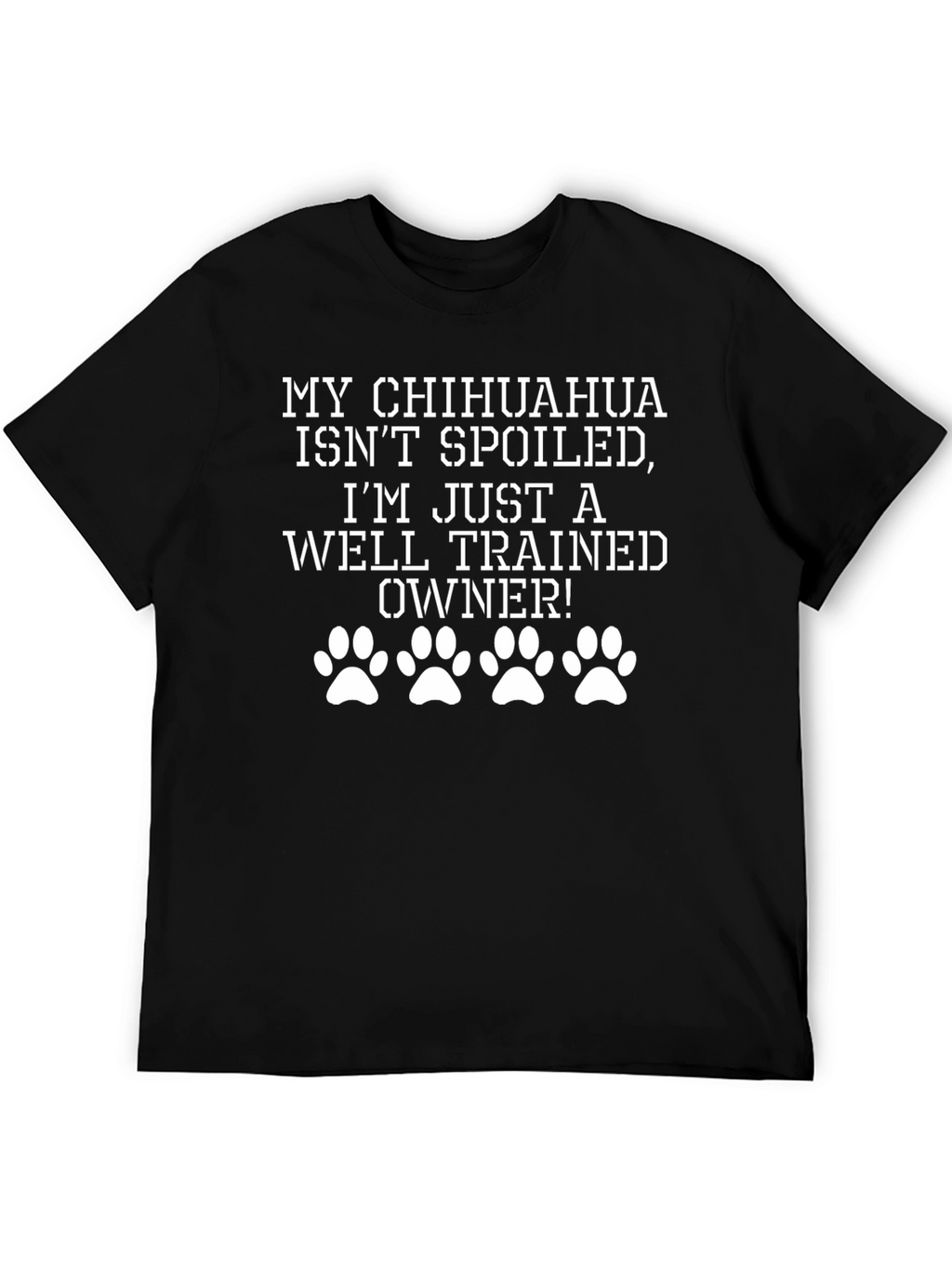 Funny Chihuahua Owner Black T-Shirt