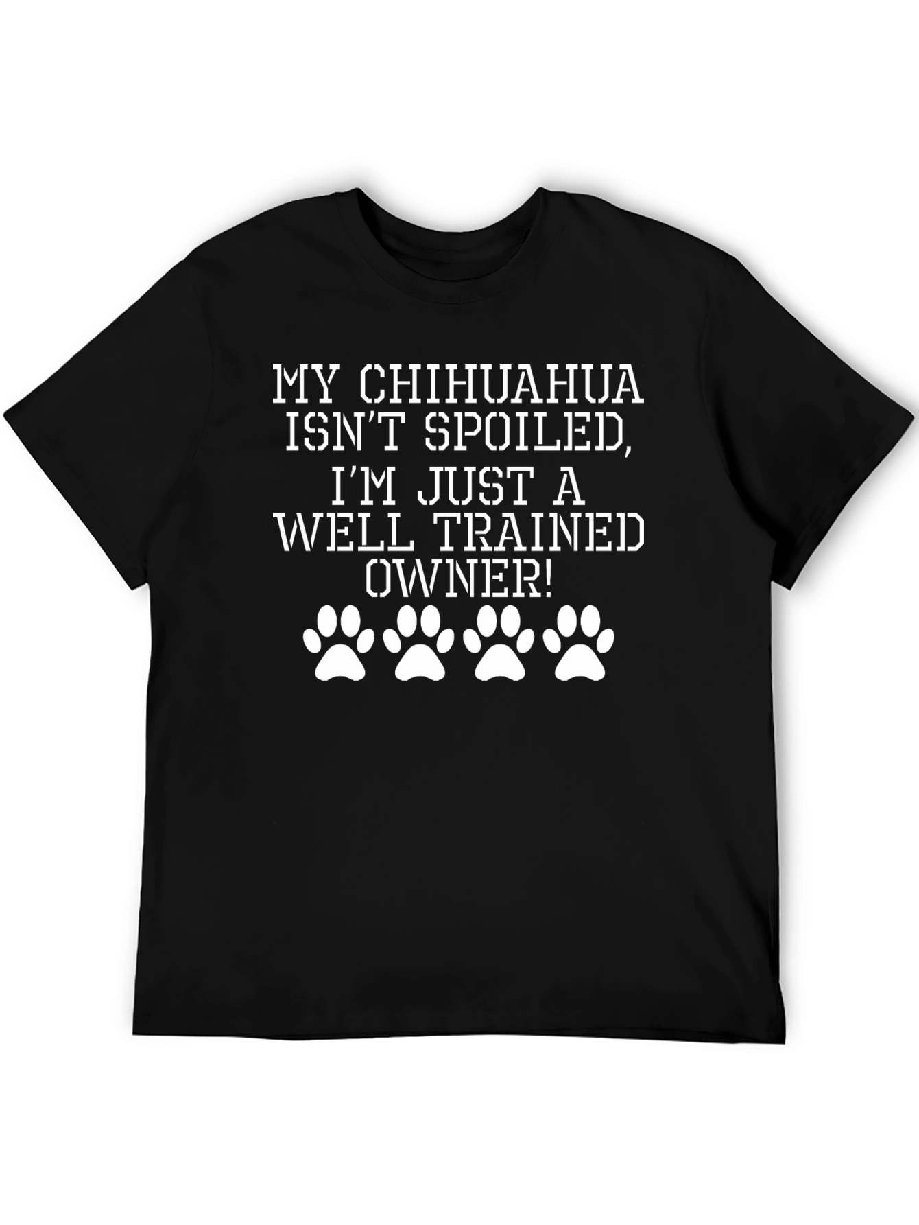Funny Chihuahua Owner Black T-Shirt