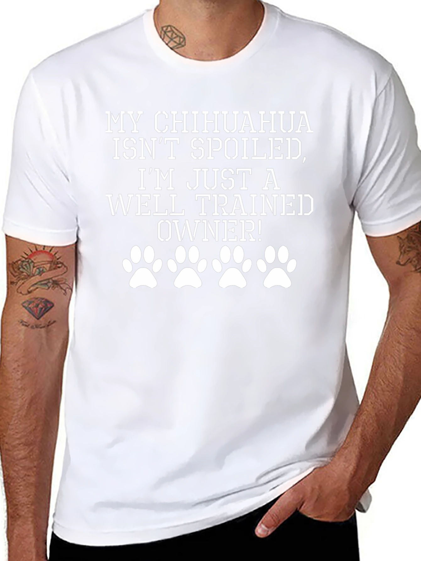 Funny Chihuahua Owner Black T-Shirt