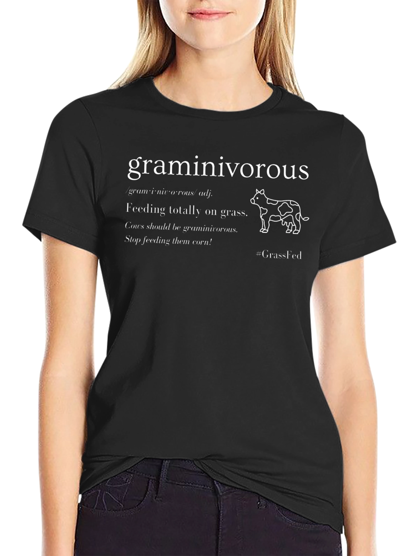 Graminivorous Grass-Fed Cow T-Shirt