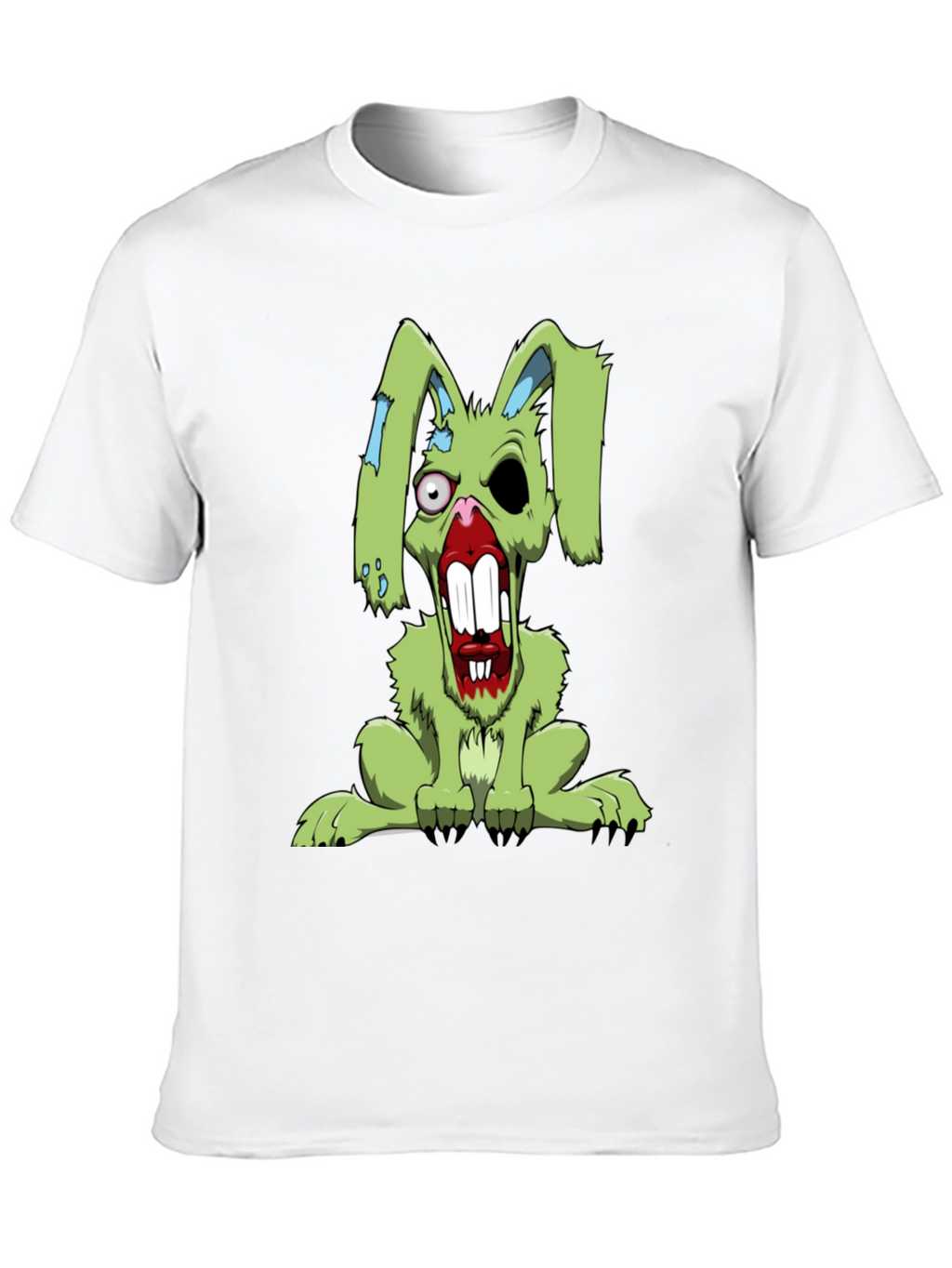 Zombie Rabbit T-Shirt - Scary Bunny Graphic Tee
