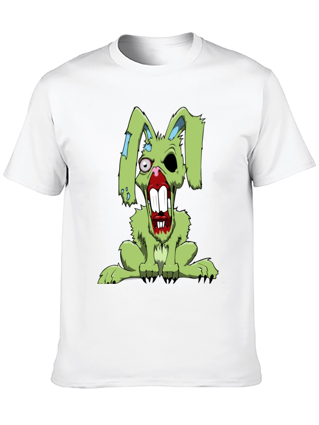 Zombie Rabbit T-Shirt - Scary Bunny Graphic Tee