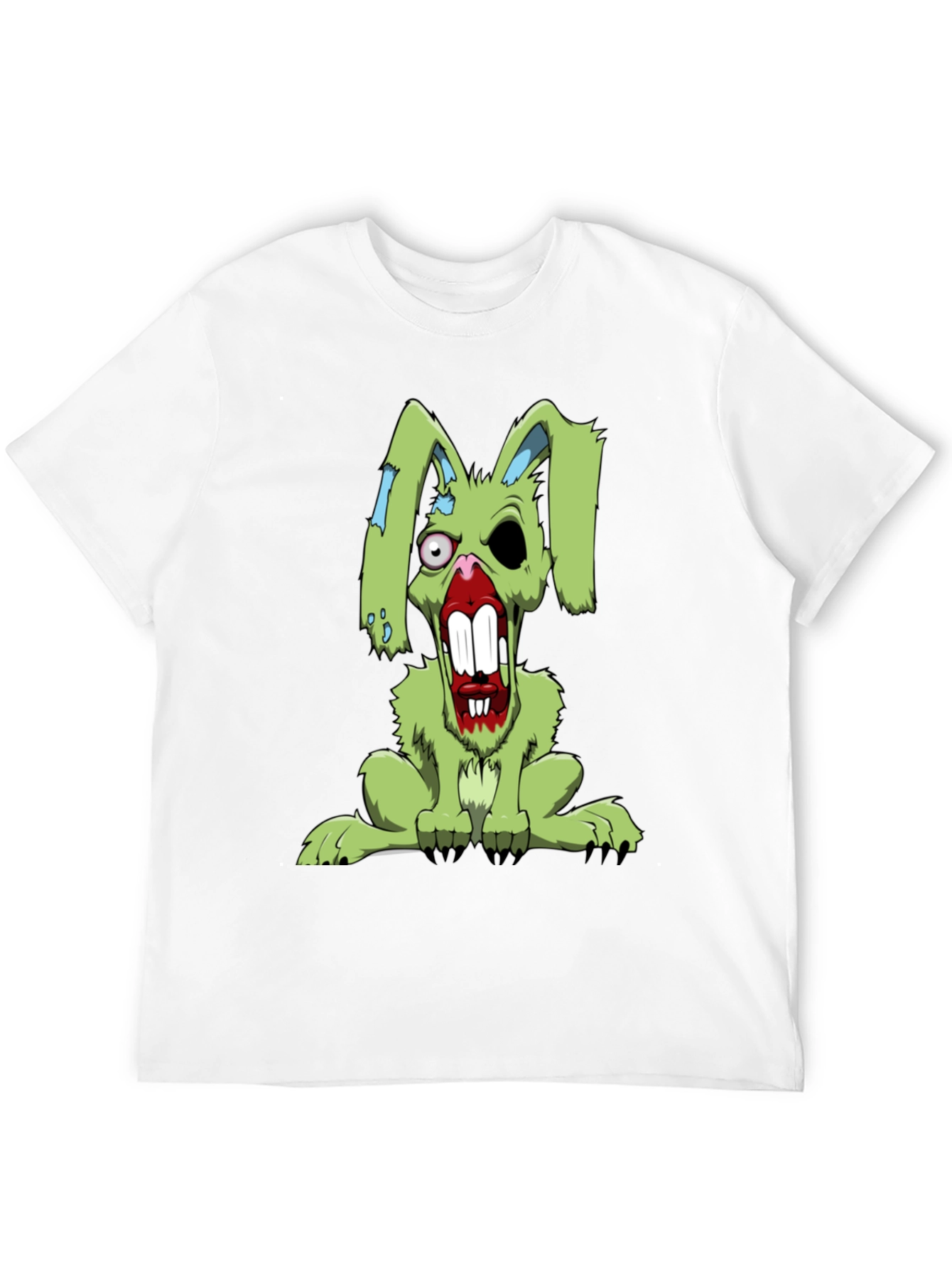 Zombie Rabbit T-Shirt - Scary Bunny Graphic Tee