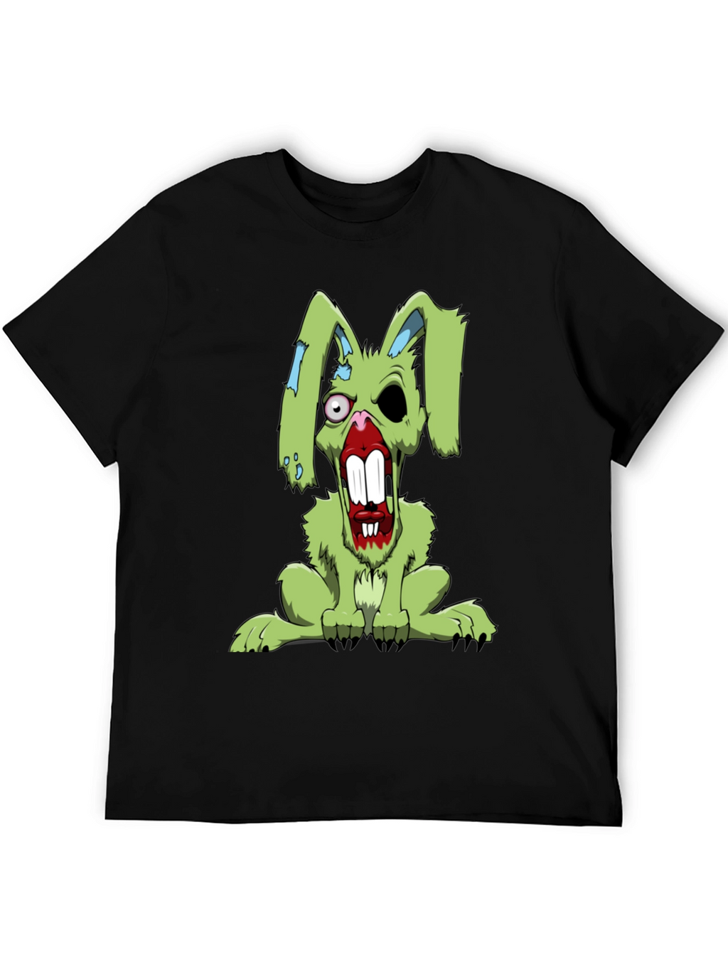 Zombie Rabbit T-Shirt - Scary Bunny Graphic Tee