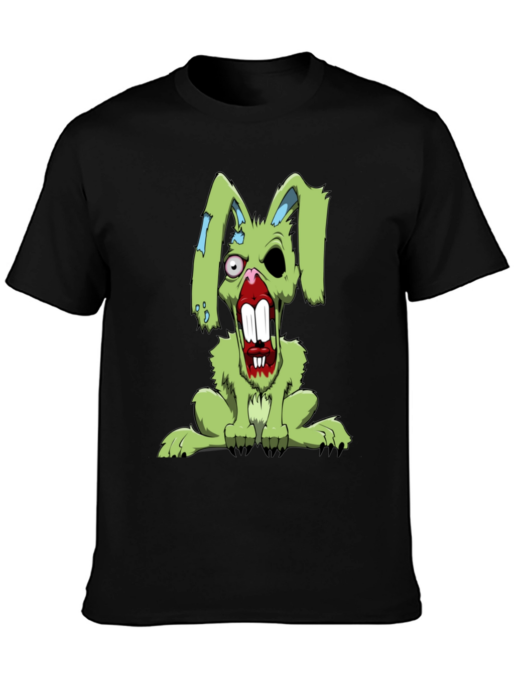 Zombie Rabbit T-Shirt - Scary Bunny Graphic Tee