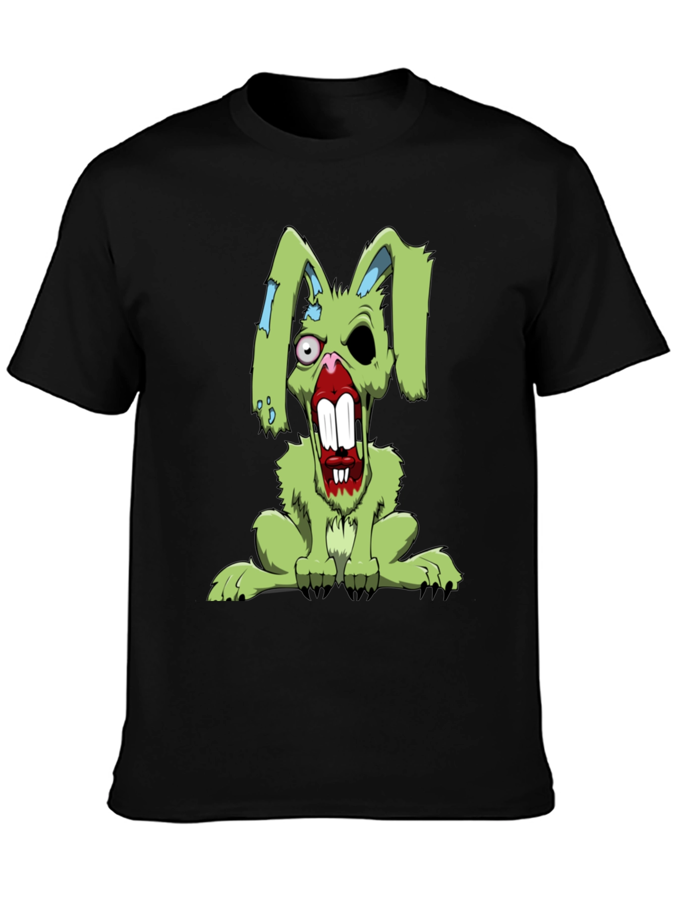 Zombie Rabbit T-Shirt - Scary Bunny Graphic Tee