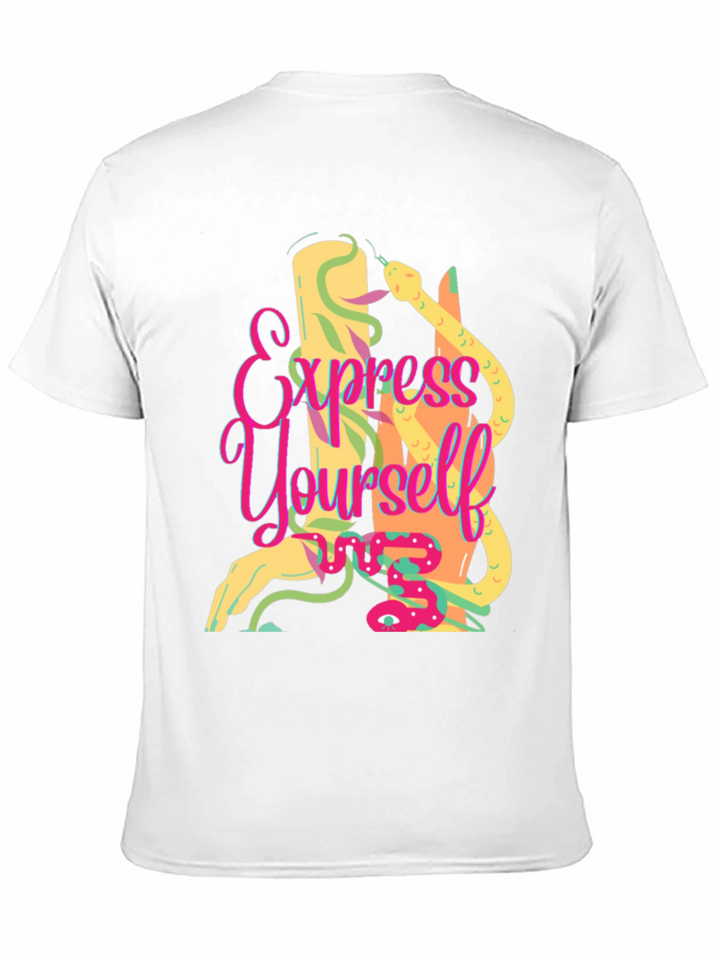 Express Yourself Graphic Tee - Black Cotton T-Shirt