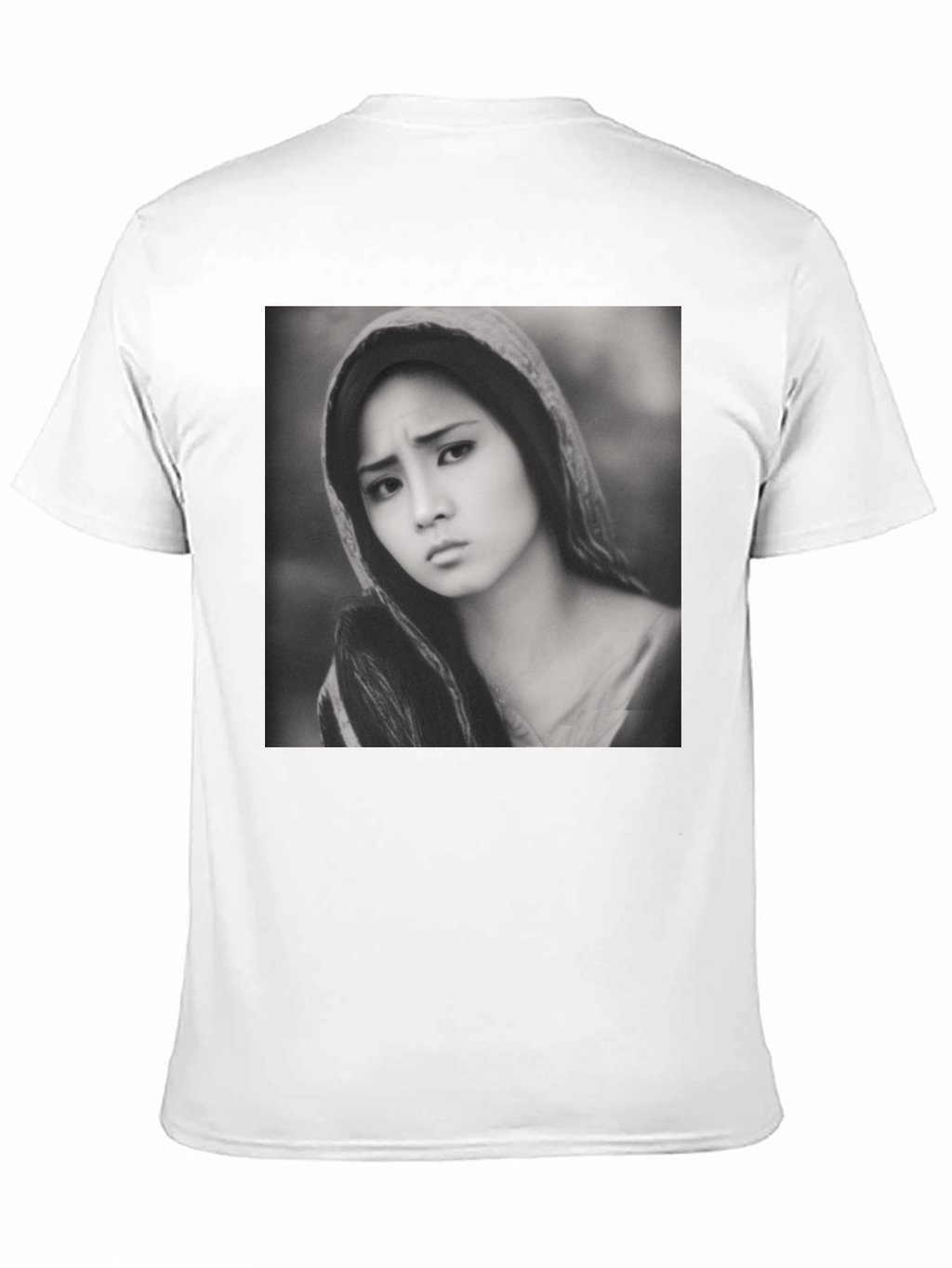 Monochrome Portrait Tee - Classic Style