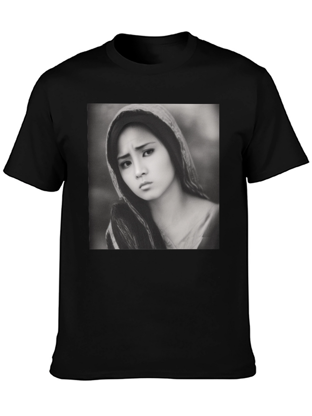 Monochrome Portrait Tee - Classic Style