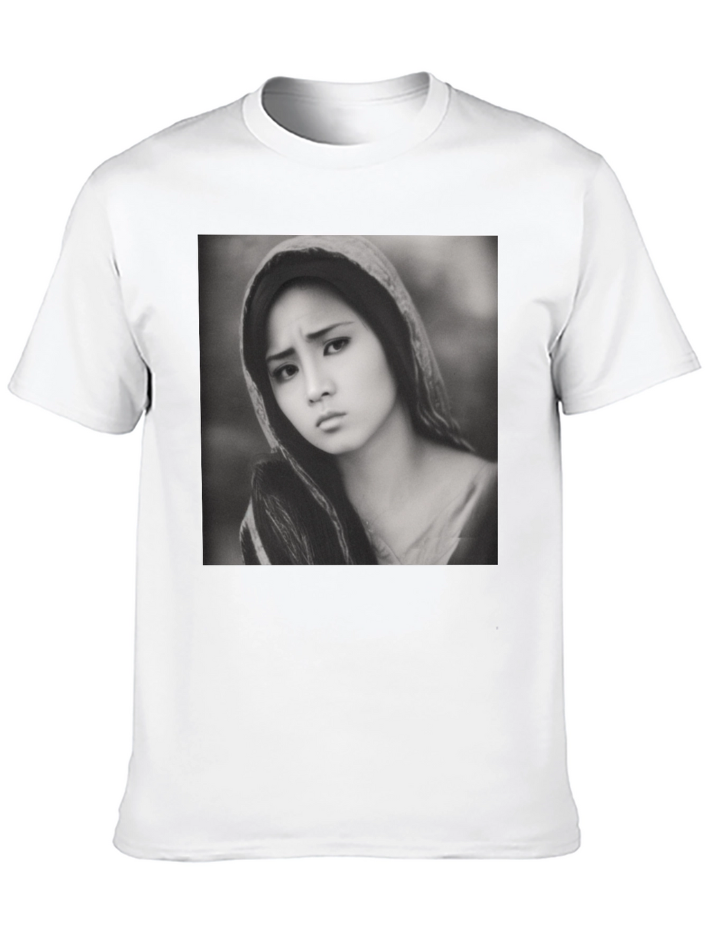 Monochrome Portrait Tee - Classic Style