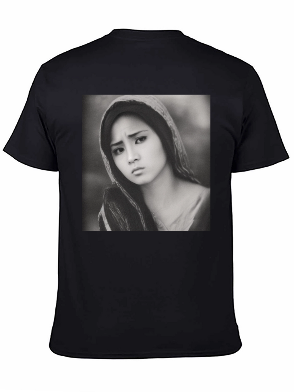 Monochrome Portrait Tee - Classic Style