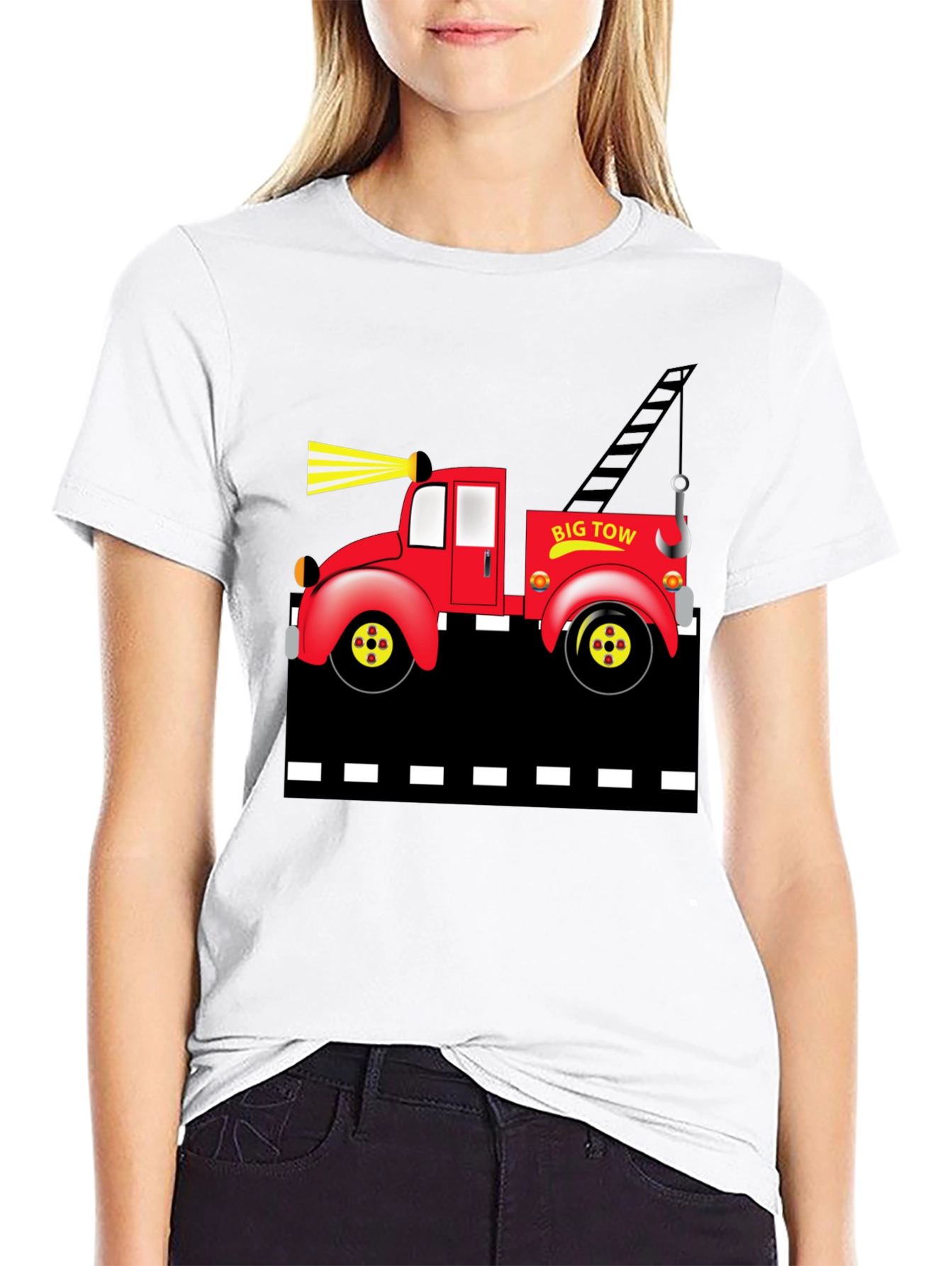 Big Tow Truck Graphic T-Shirt