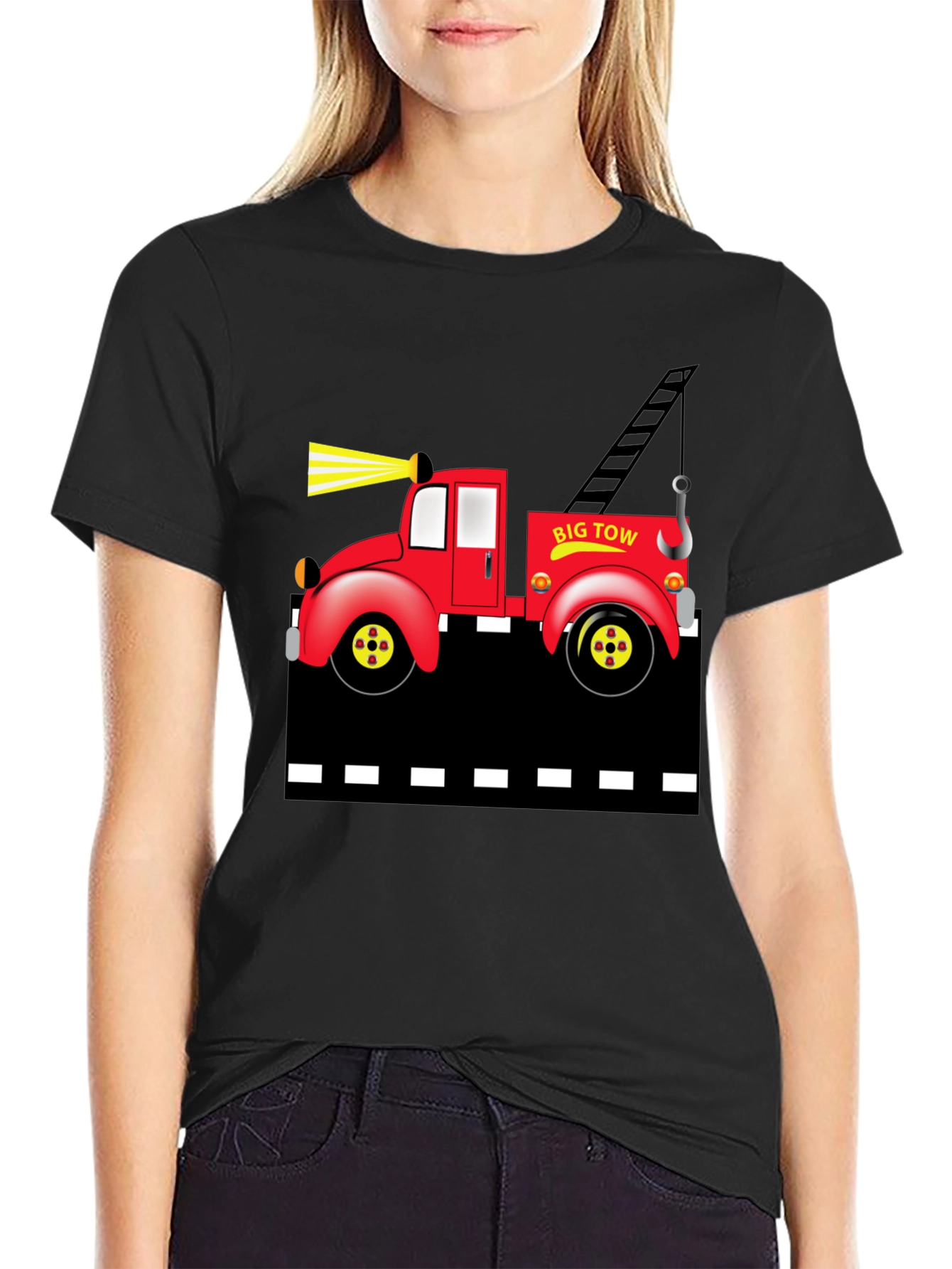 Big Tow Truck Graphic T-Shirt