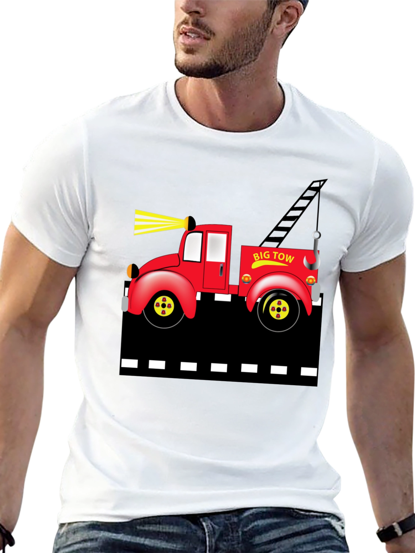 Big Tow Truck Graphic T-Shirt
