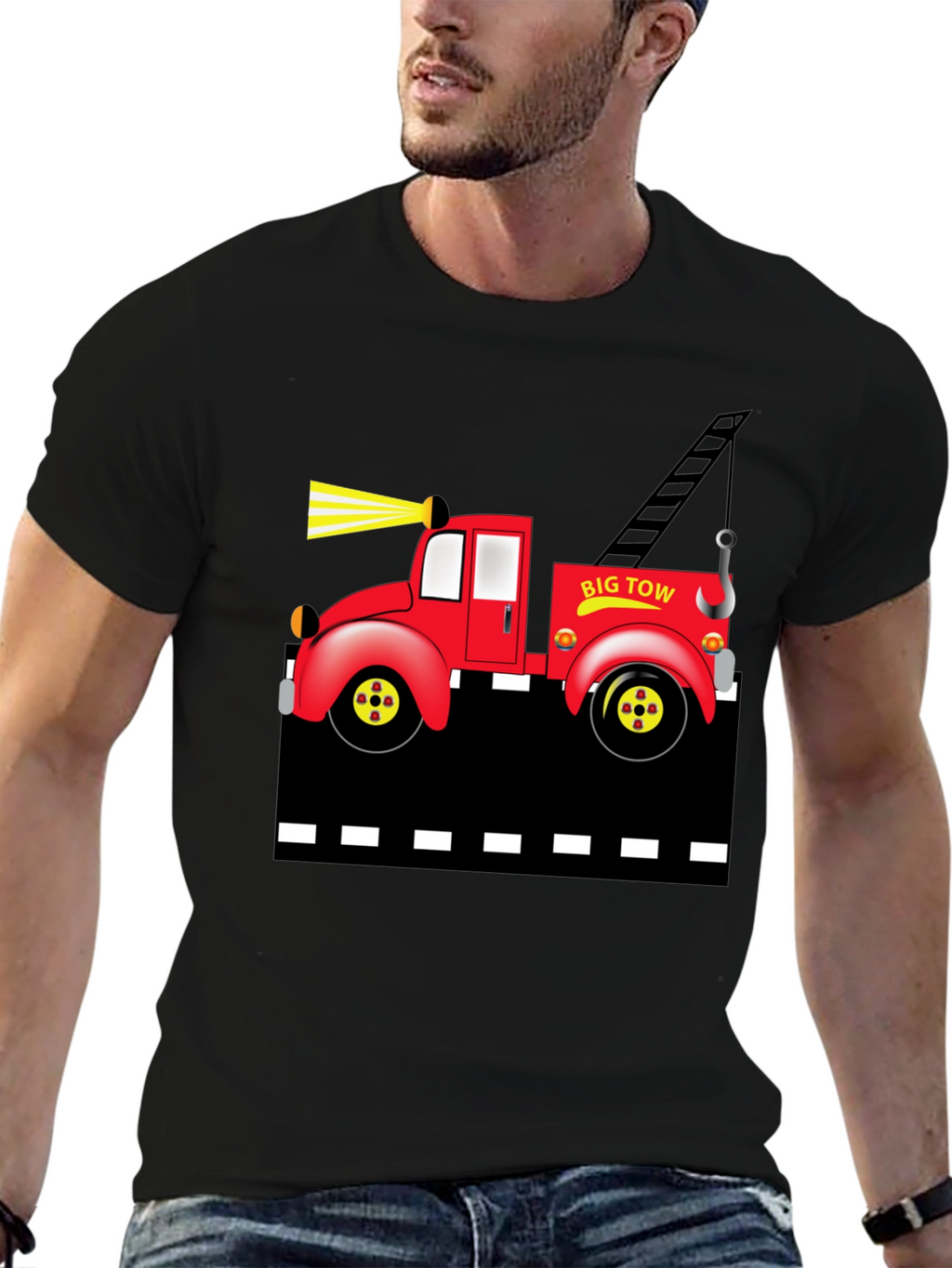 Big Tow Truck Graphic T-Shirt