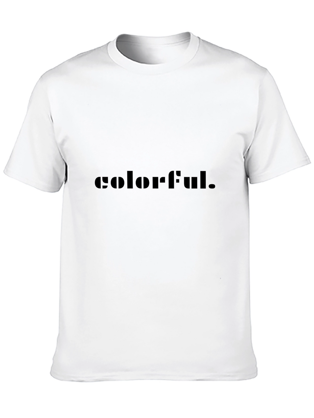 Colorful Graphic Black T-Shirt