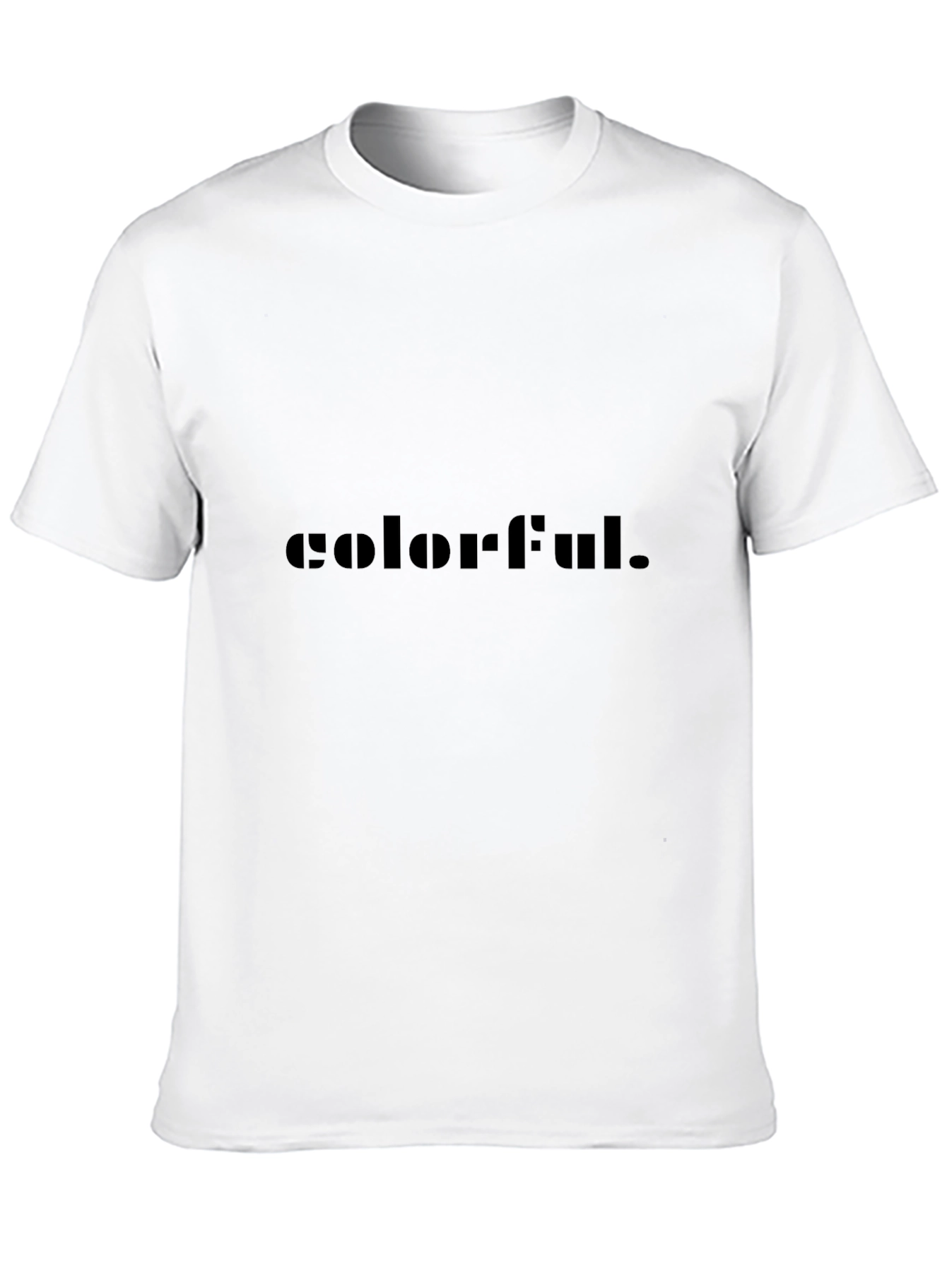 Colorful Graphic Black T-Shirt
