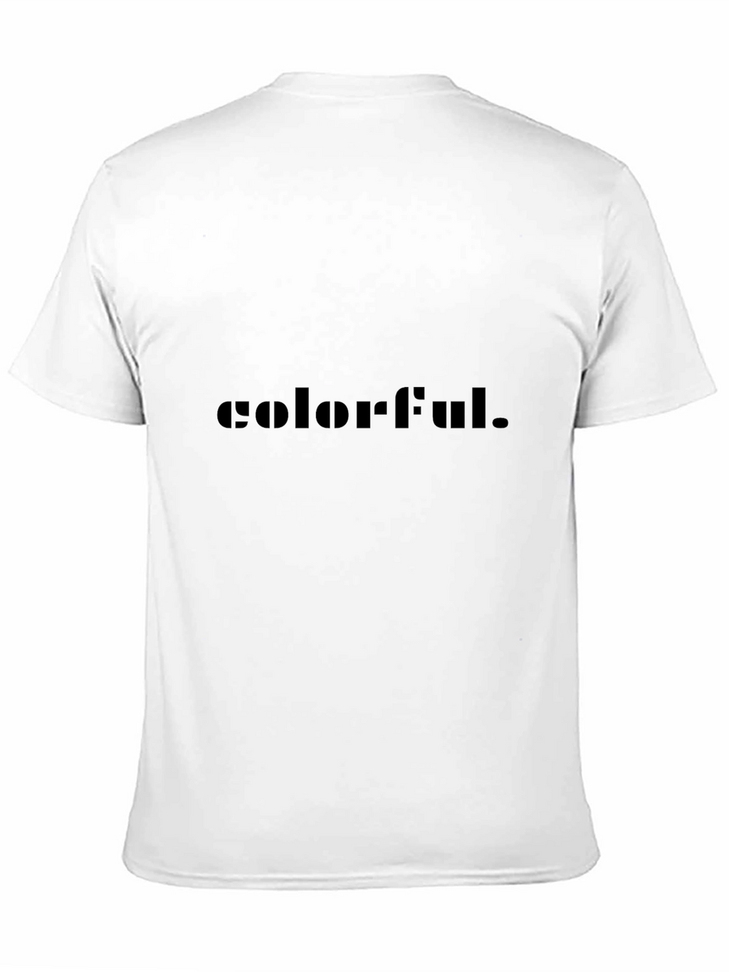 Colorful Graphic Black T-Shirt