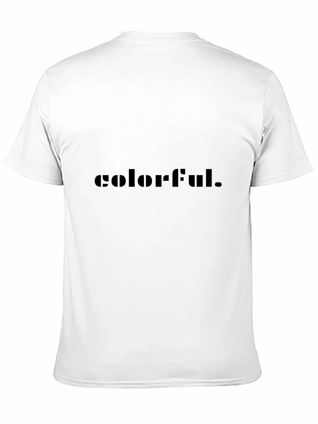 Colorful Graphic Black T-Shirt