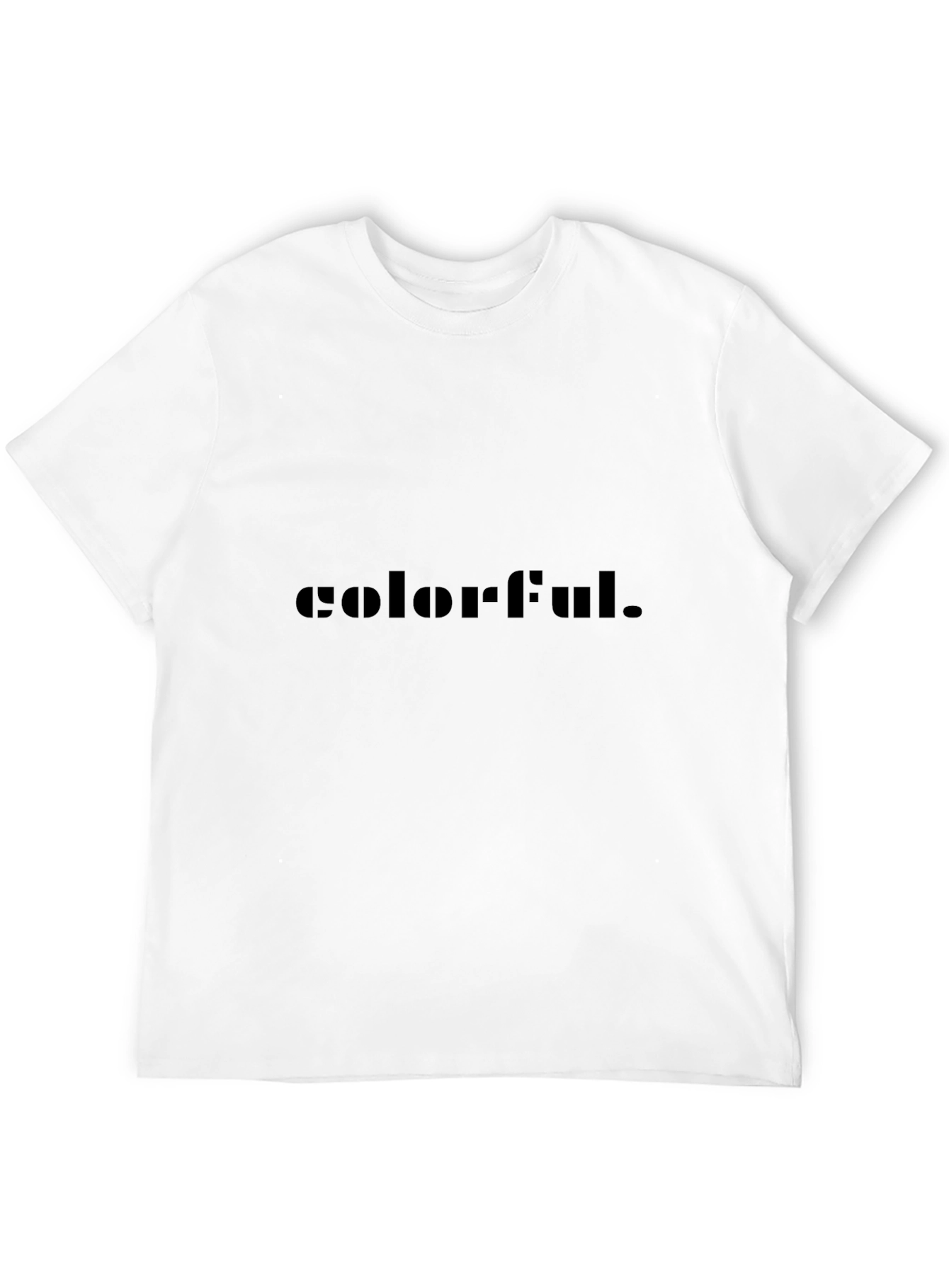 Colorful Graphic Black T-Shirt