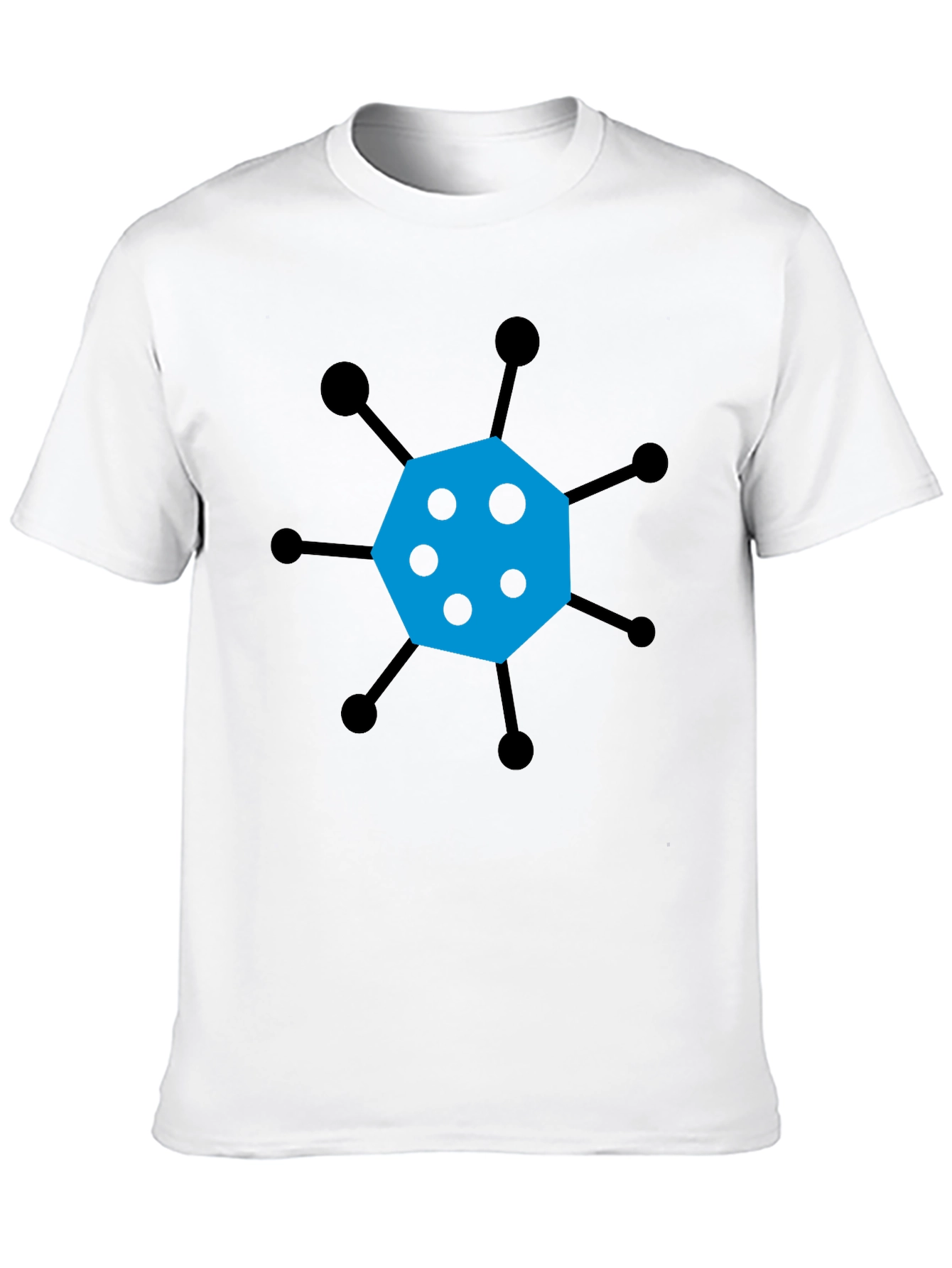 Geometric Graphic Tee - Modern Casual