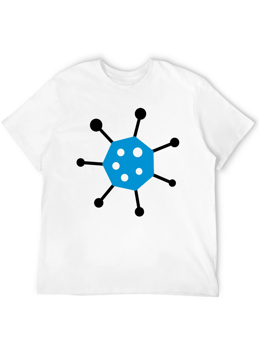 Geometric Graphic Tee - Modern Casual