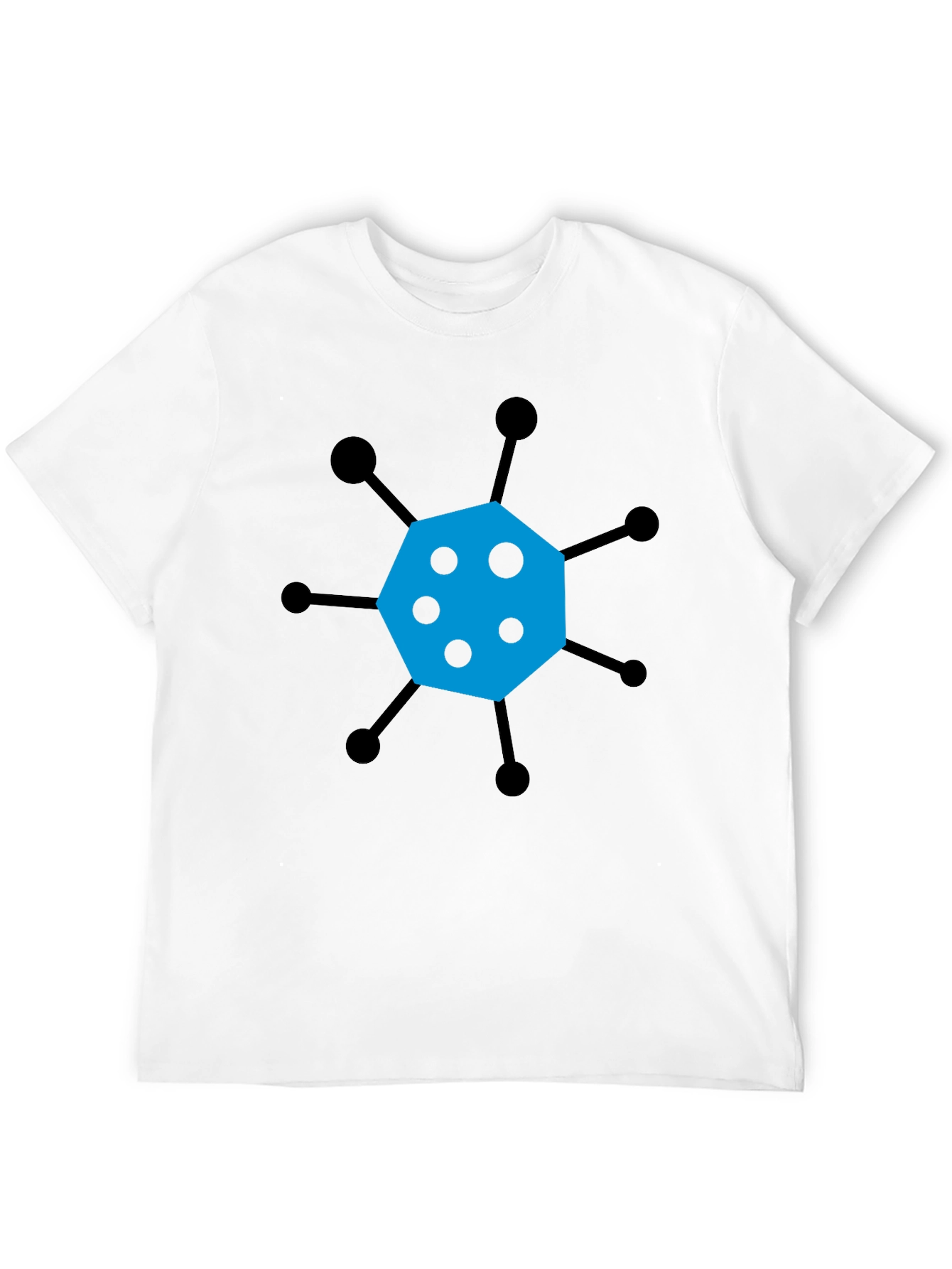 Geometric Graphic Tee - Modern Casual