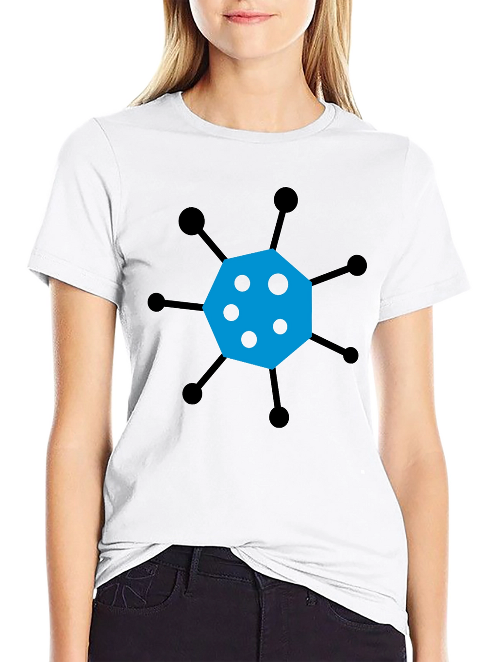 Geometric Graphic Tee - Modern Casual