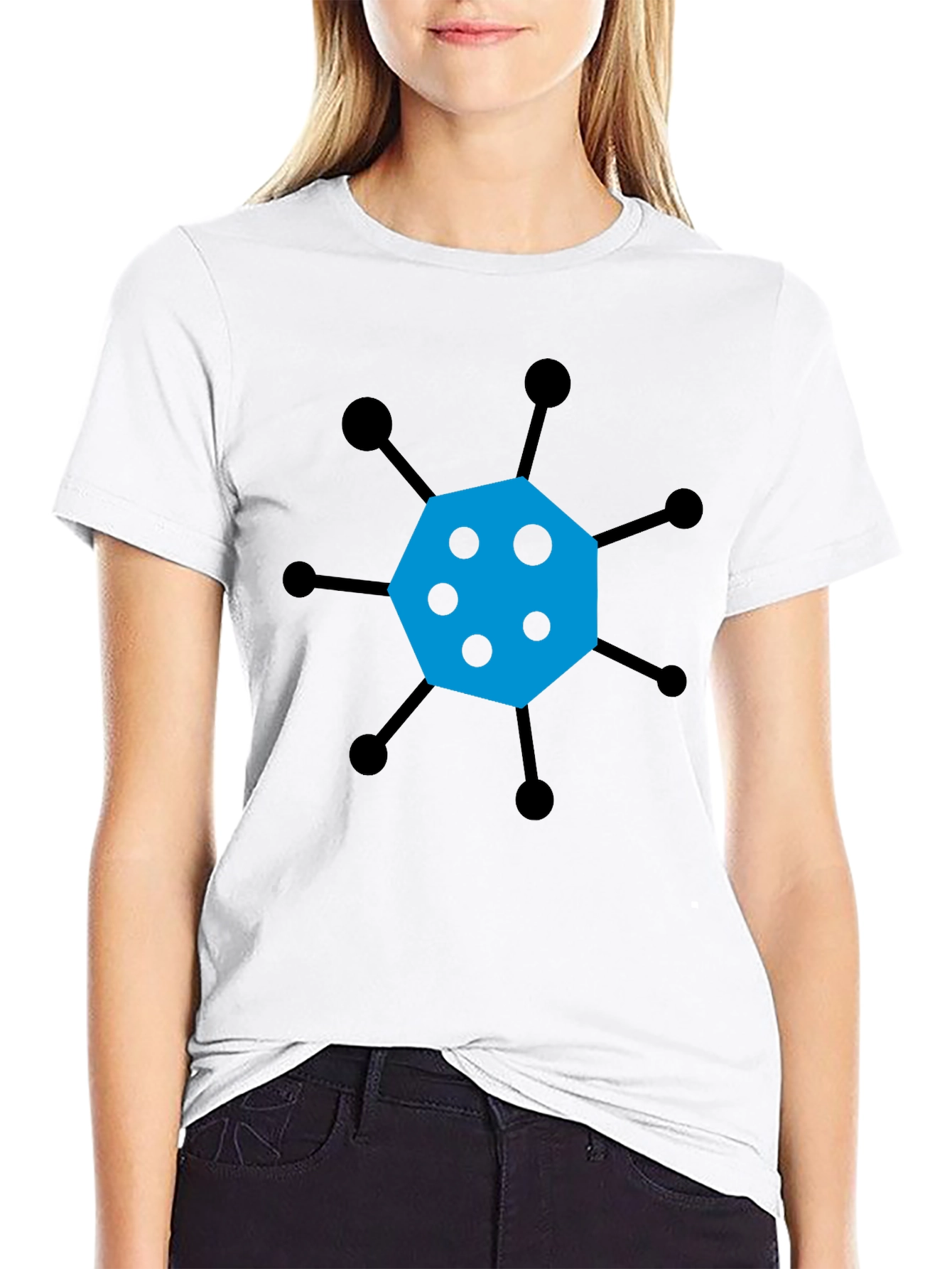 Geometric Graphic Tee - Modern Casual